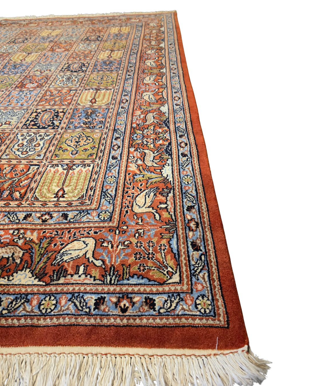 Perzisch tapijt Qom 230x180 wollen vloerkleed handgeknoopt Iran