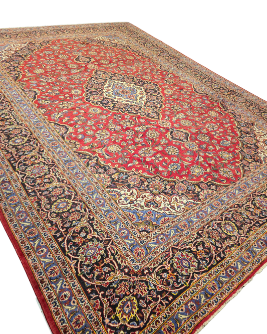 XL Groot Perzisch tapijt Kashan 400x300 Wollen vloerkleed iran