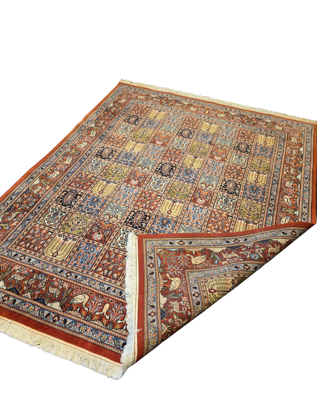 Perzisch tapijt Qom 230x180 wollen vloerkleed handgeknoopt Iran