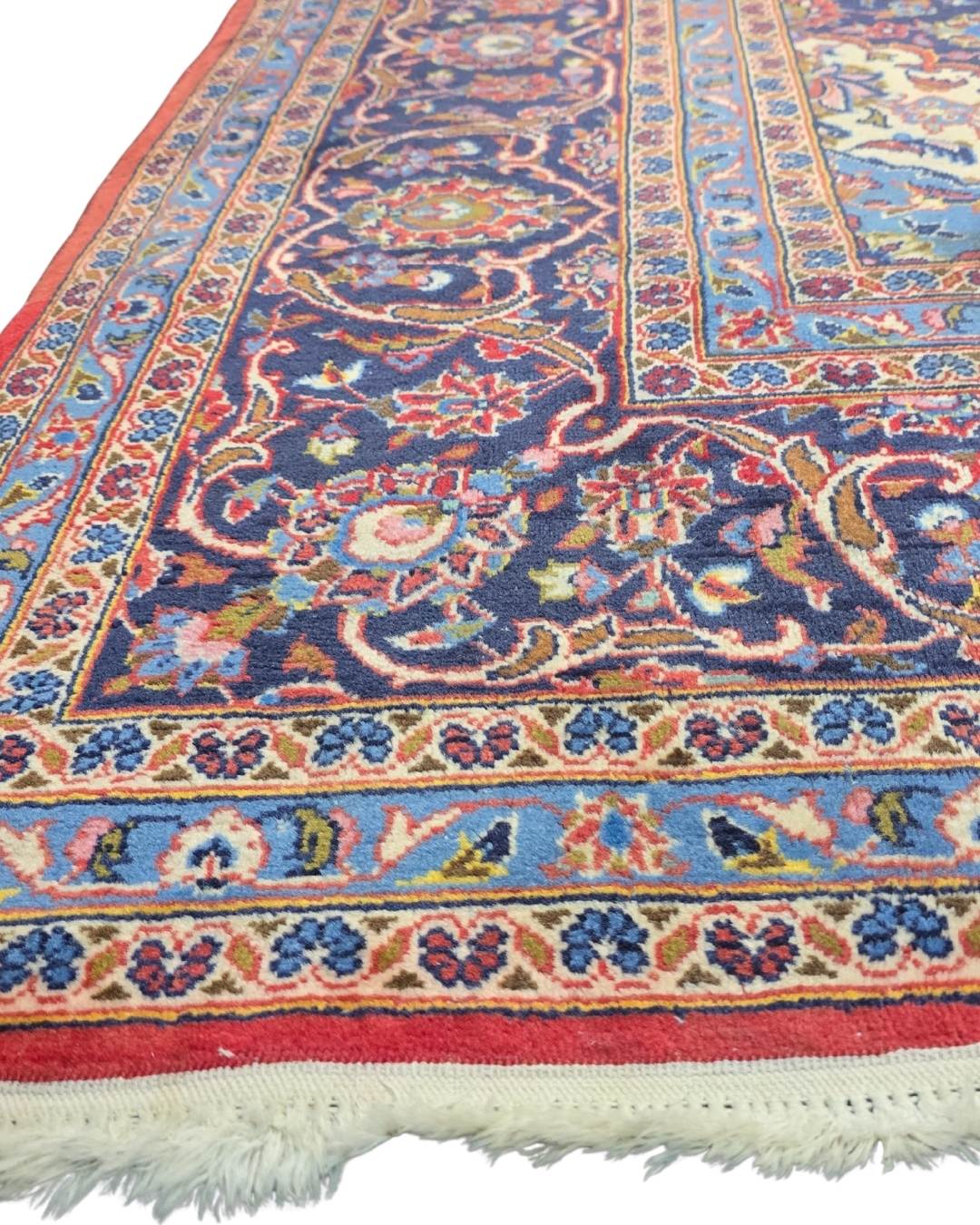 Groot Perzisch tapijt Kashan 360x250 wollen vloerkleed Iran