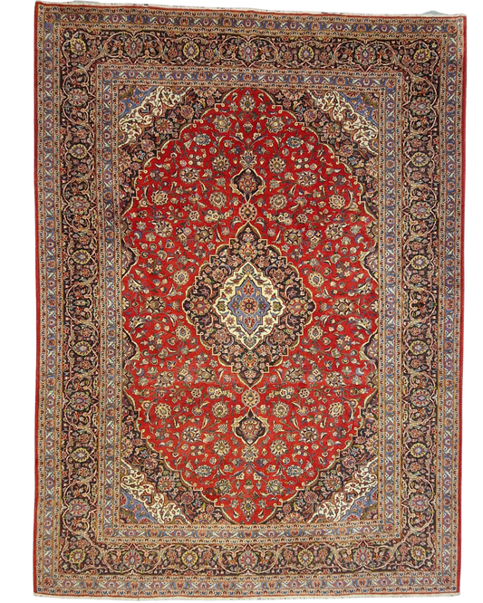 XL Groot Perzisch tapijt Kashan 400x300 Wollen vloerkleed iran