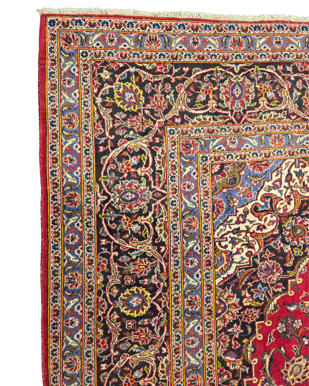 XL Groot Perzisch tapijt Kashan 400x300 Wollen vloerkleed iran