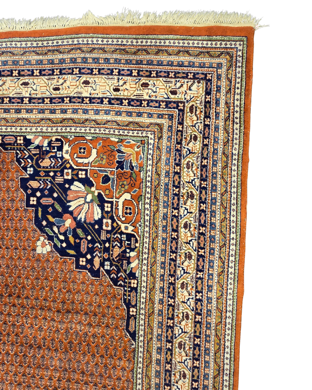 Groot Perzisch tapijt Sarough Mir 350x250 wollen vloerkleed handgeknoopt