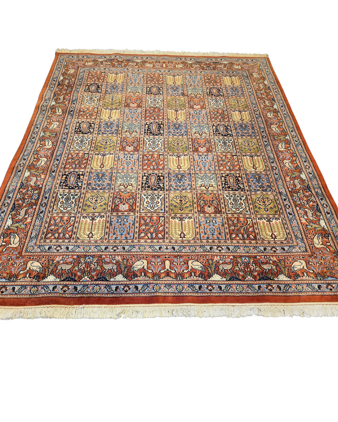 Perzisch tapijt Qom 230x180 wollen vloerkleed handgeknoopt Iran