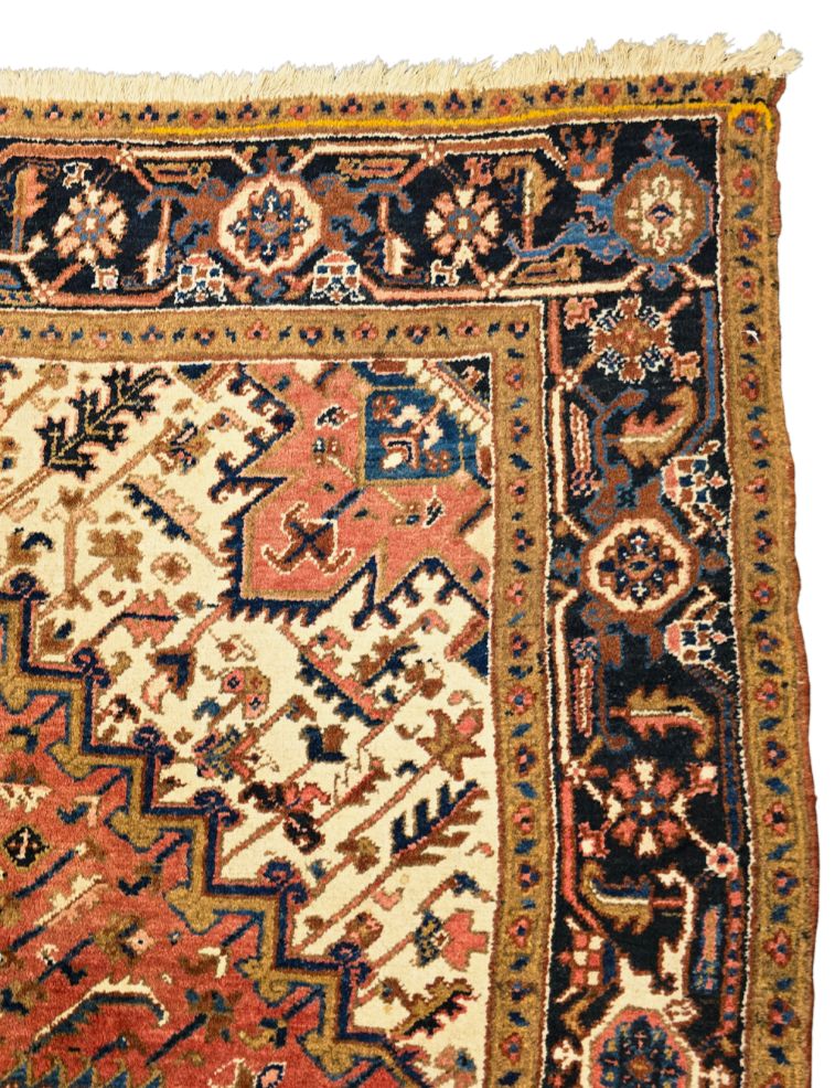 Groot Perzisch tapijt Heriz 320x220 wollen vloerkleed Iran handgeknoopt