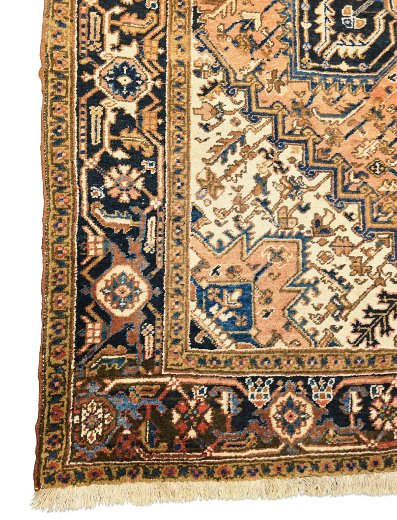 Groot Perzisch tapijt Heriz 320x220 wollen vloerkleed Iran handgeknoopt