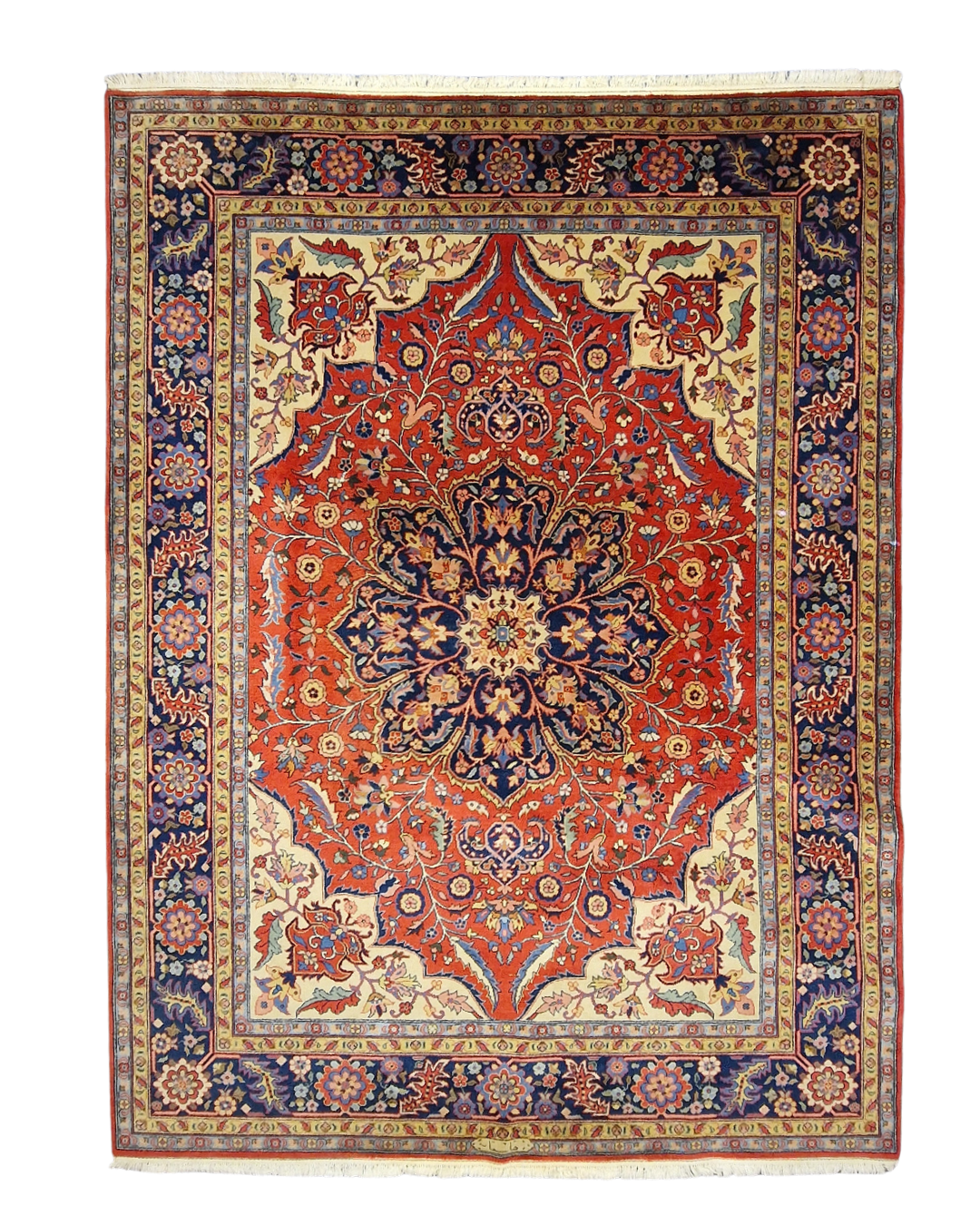 Groot Perzisch tapijt Heriz wollen vloerkleed handgeknoopt