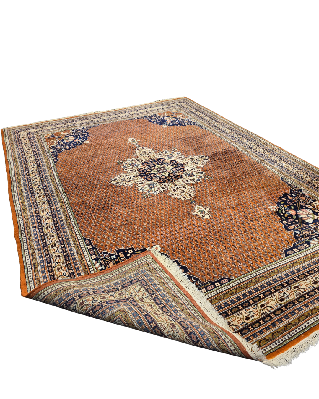 Groot Perzisch tapijt Sarough Mir 350x250 wollen vloerkleed handgeknoopt