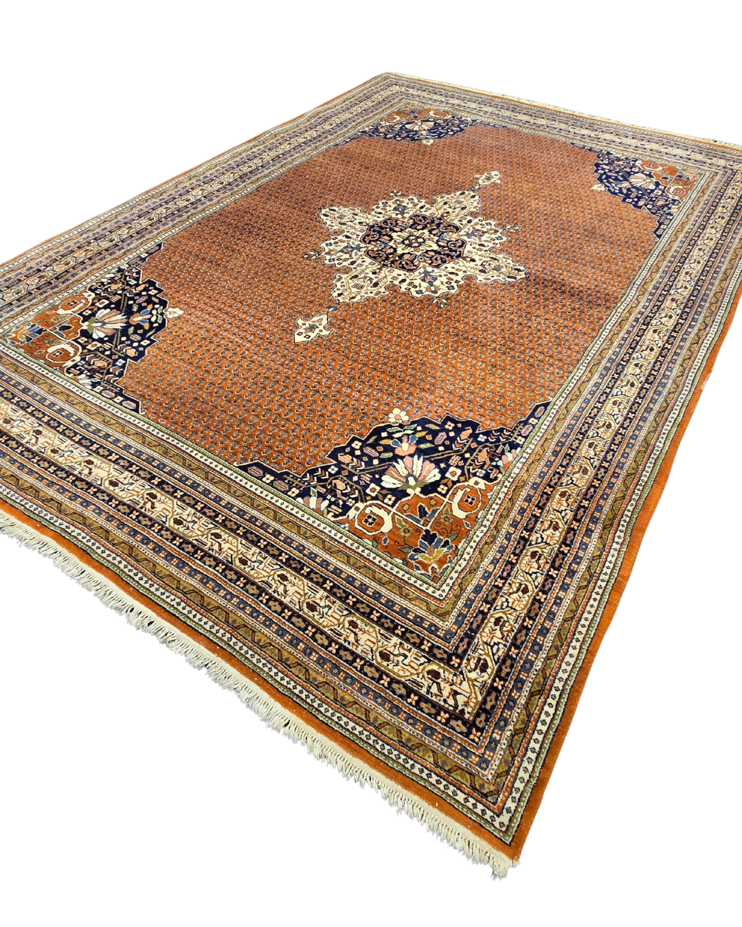 Groot Perzisch tapijt Sarough Mir 350x250 wollen vloerkleed handgeknoopt