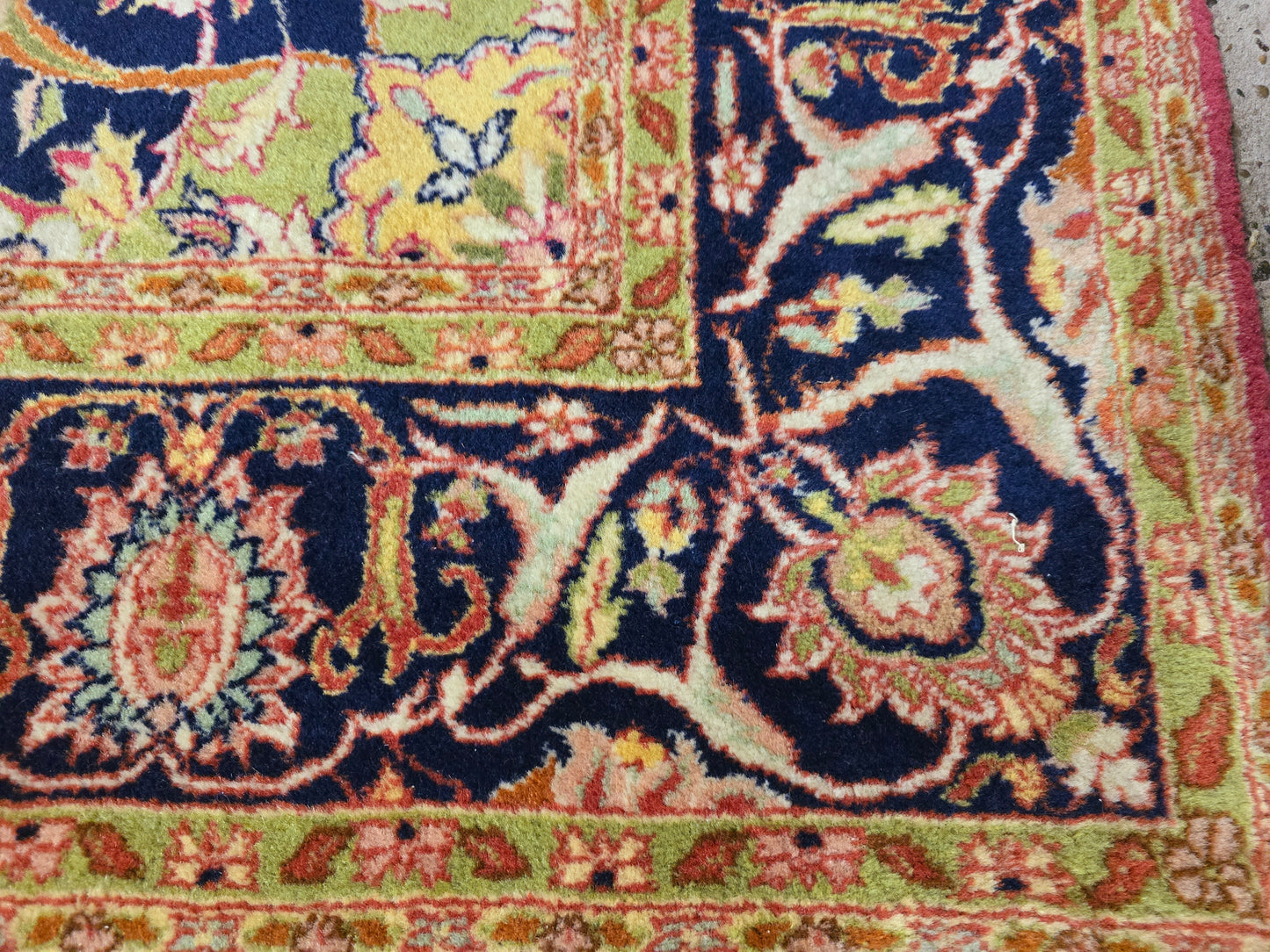 Groot perzisch tapijt Kashan 340x240 vloerkleed handgeknoopt iran