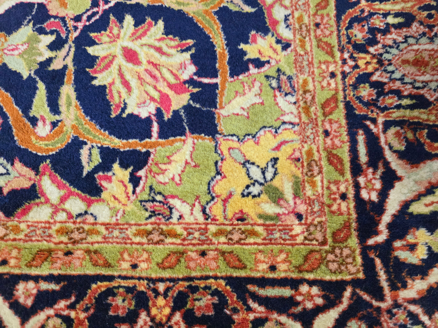 Groot perzisch tapijt Kashan 340x240 vloerkleed handgeknoopt iran