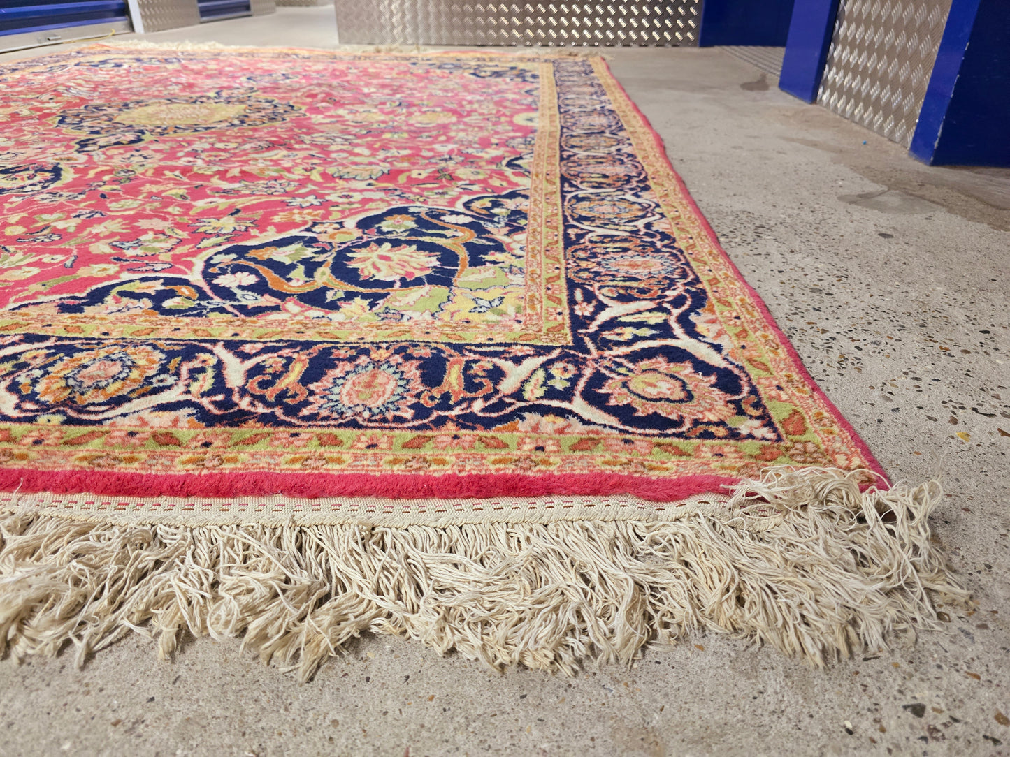 Groot perzisch tapijt Kashan 340x240 vloerkleed handgeknoopt iran