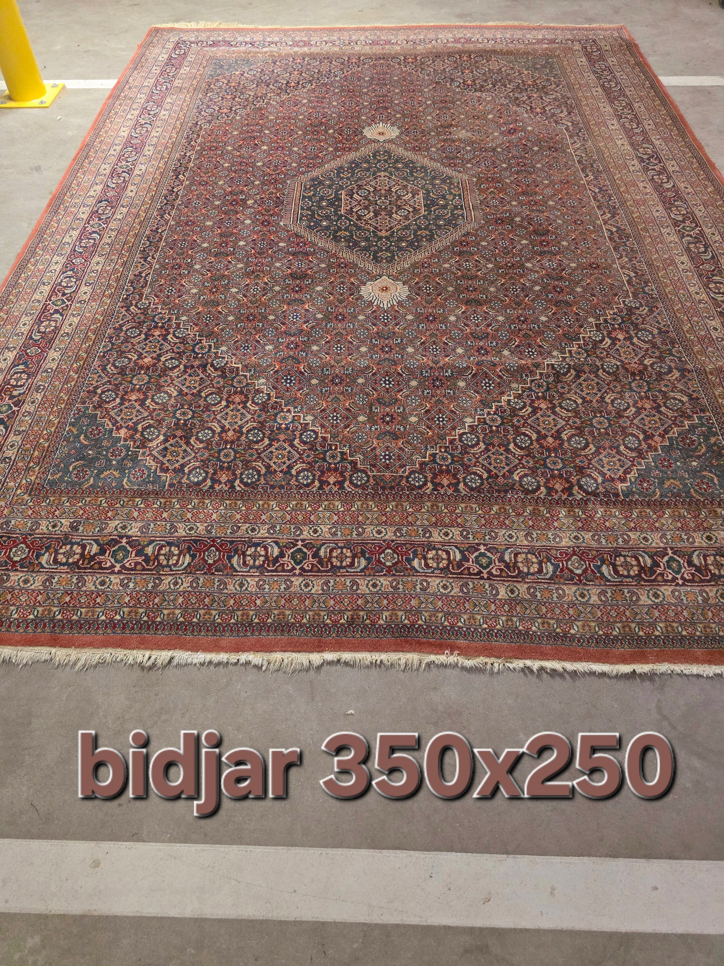 Groot perzisch tapijt bidjar 350x250 vloerkleed handgeknoopt