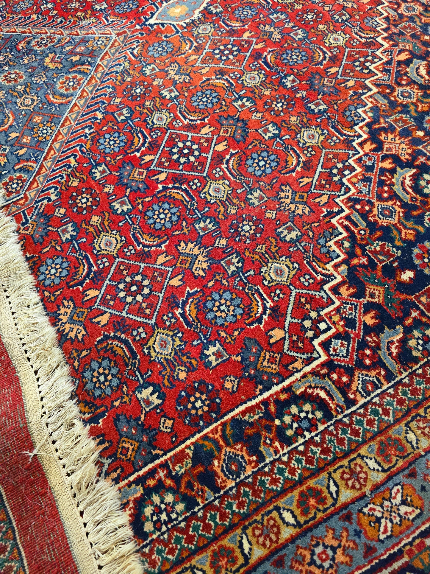 Groot perzisch tapijt bidjar vloerkleed 350x250 handgeknoopt
