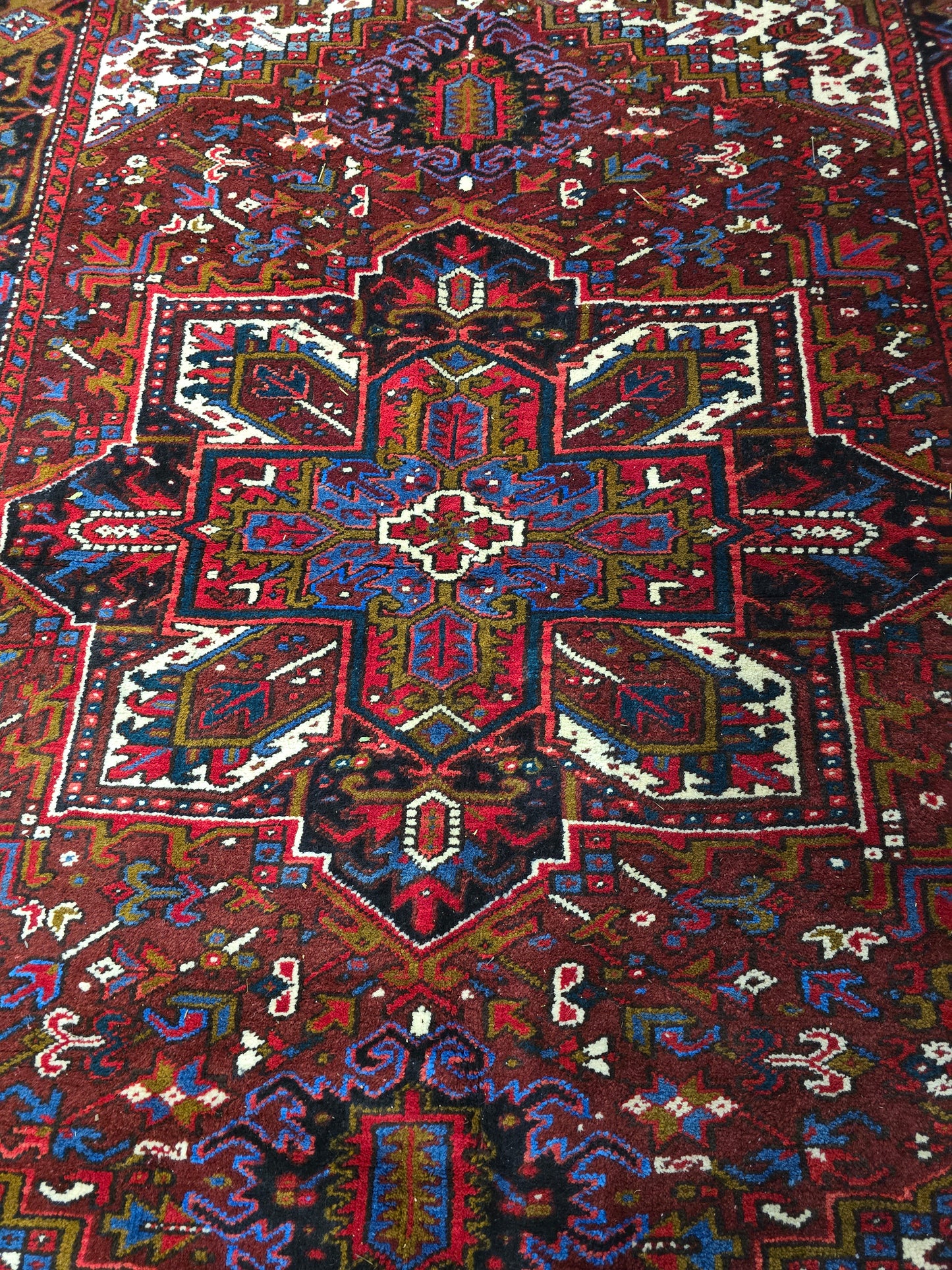 Groot Perzisch tapijt Heriz 300x200 wollen vloerkleed