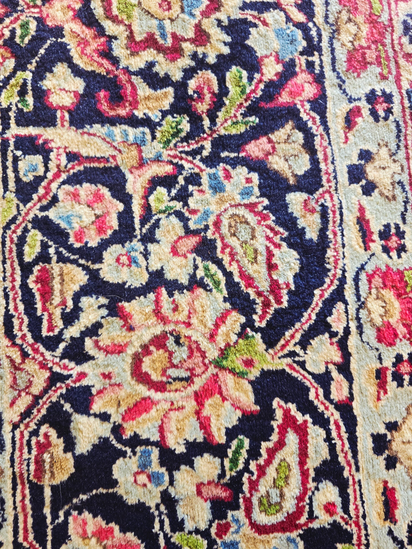 Groot perzisch tapijt Kirman 380x265 vloerkleed handgeknoopt iran