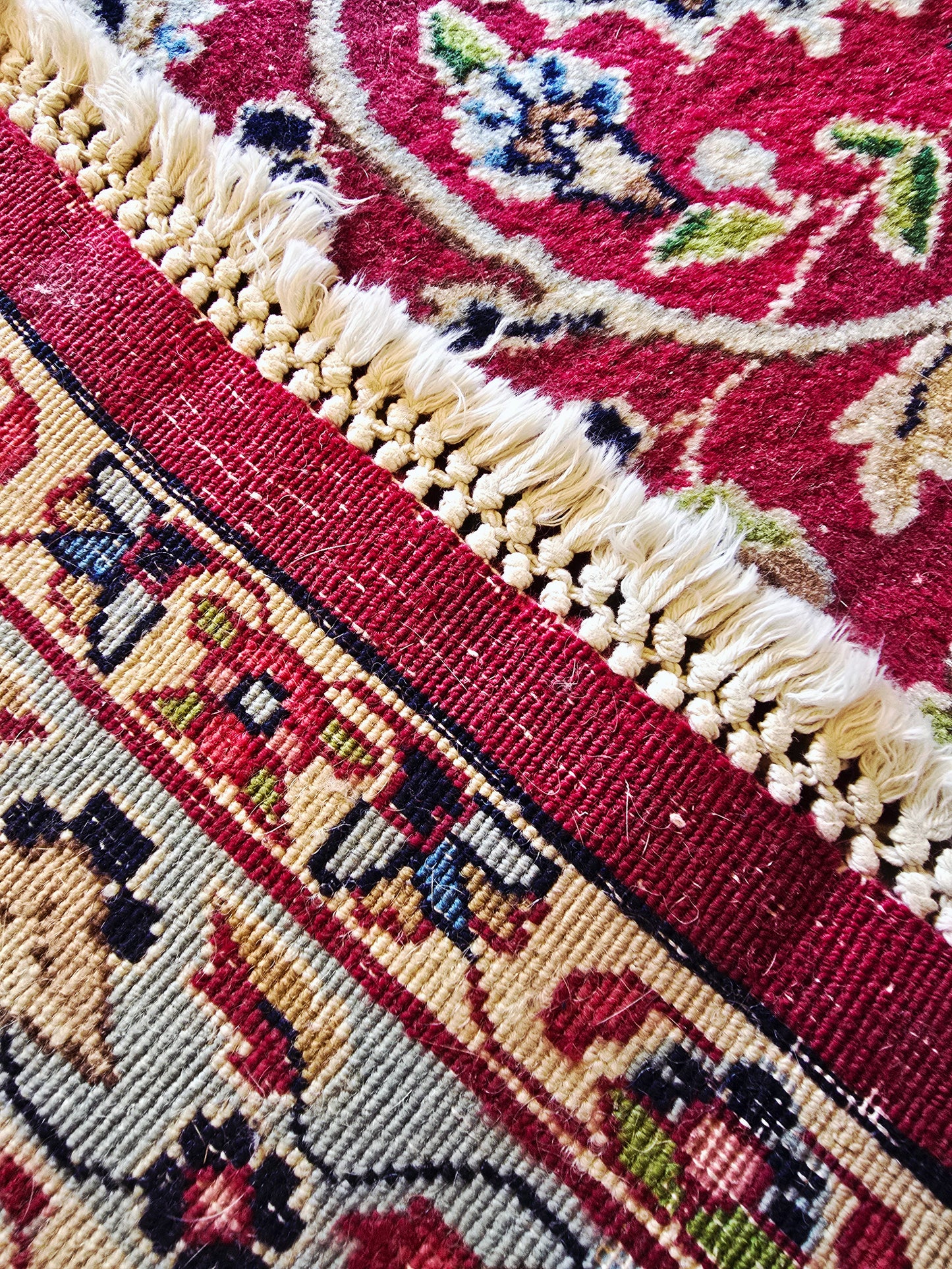 Groot perzisch tapijt Kirman 380x265 vloerkleed handgeknoopt iran