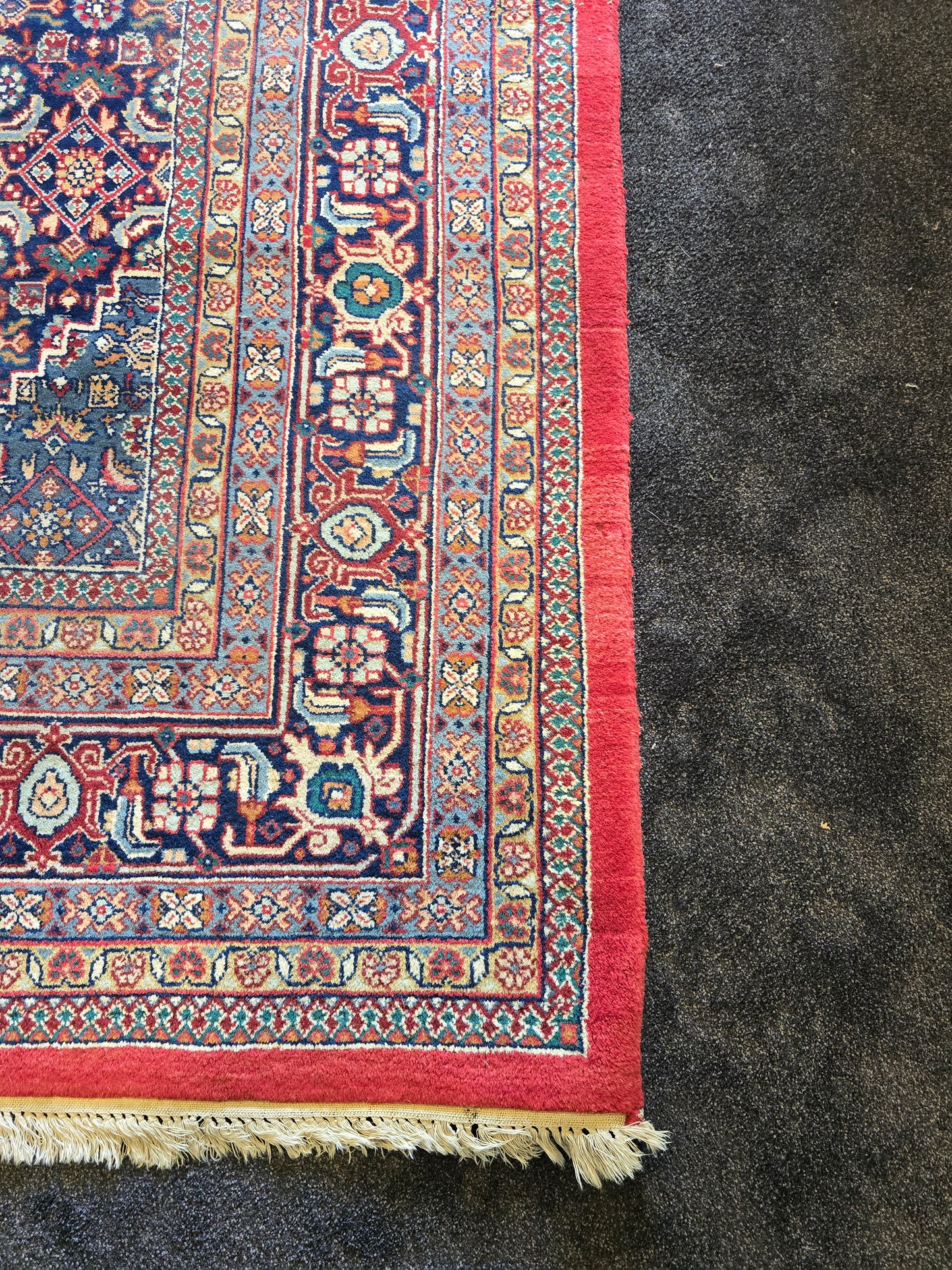 Groot perzisch tapijt bidjar vloerkleed 350x250 handgeknoopt