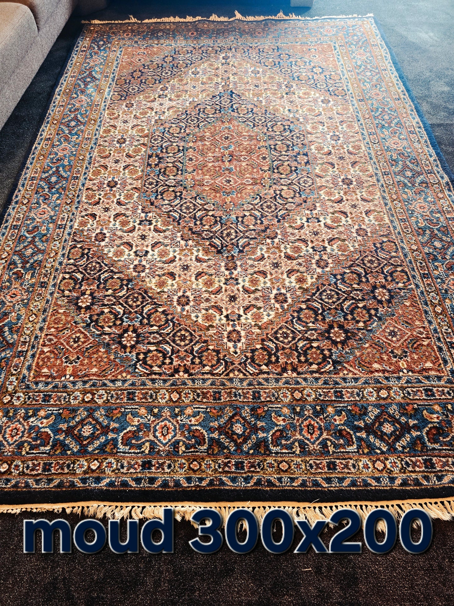 Perzisch tapijt Moud 300x200 wollen vloerkleed handgeknoopt