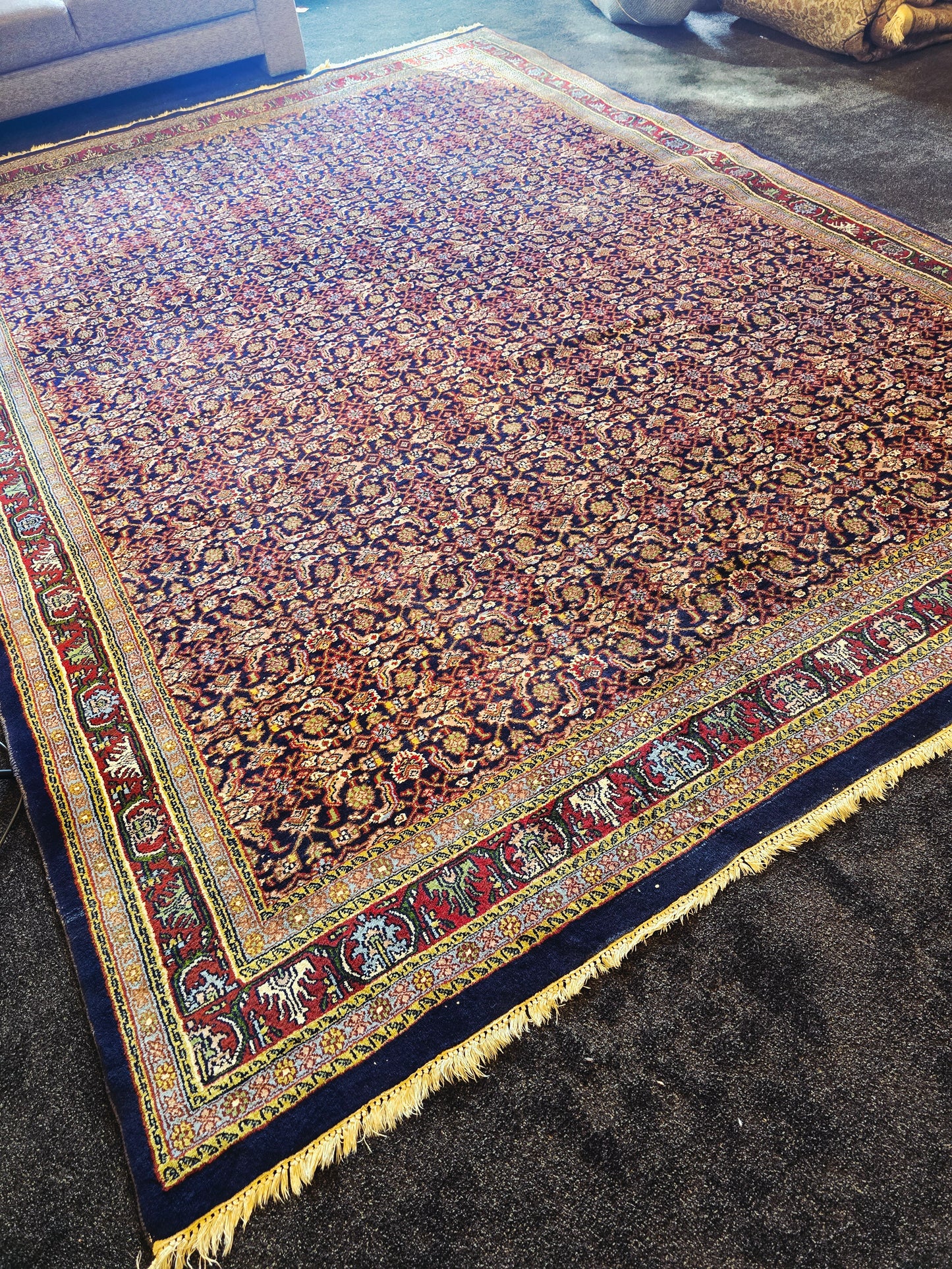 Groot Perzisch Tapijt Tabriz 340x240 handgeknoopt wollen vloerkleed