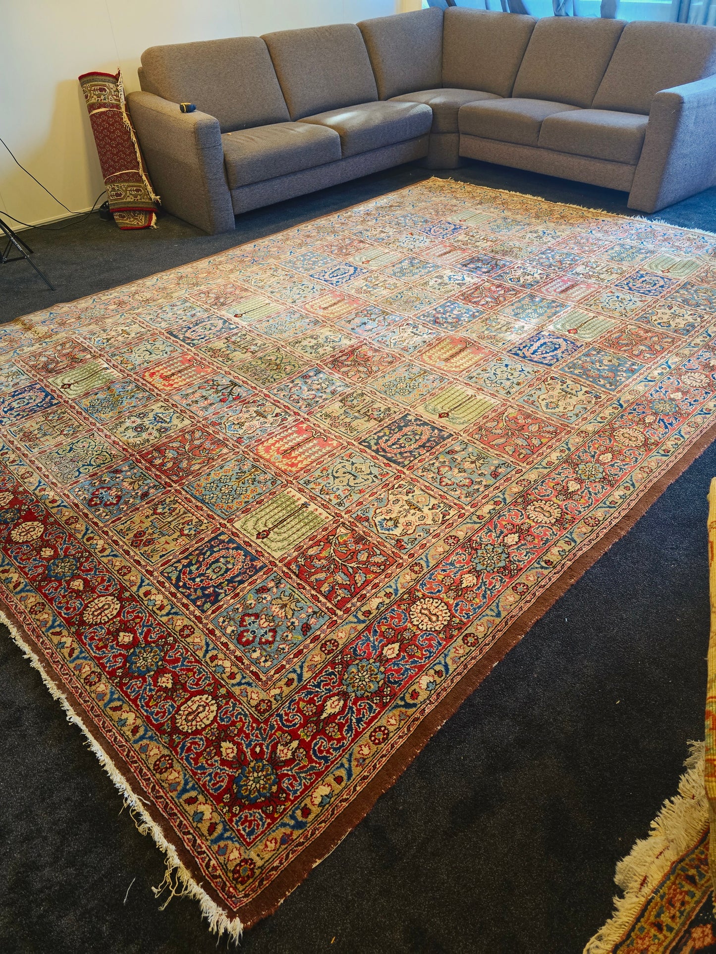Groot perzisch tapijt Baktihari 360x260 handgeknoopt wollen vloerkleed