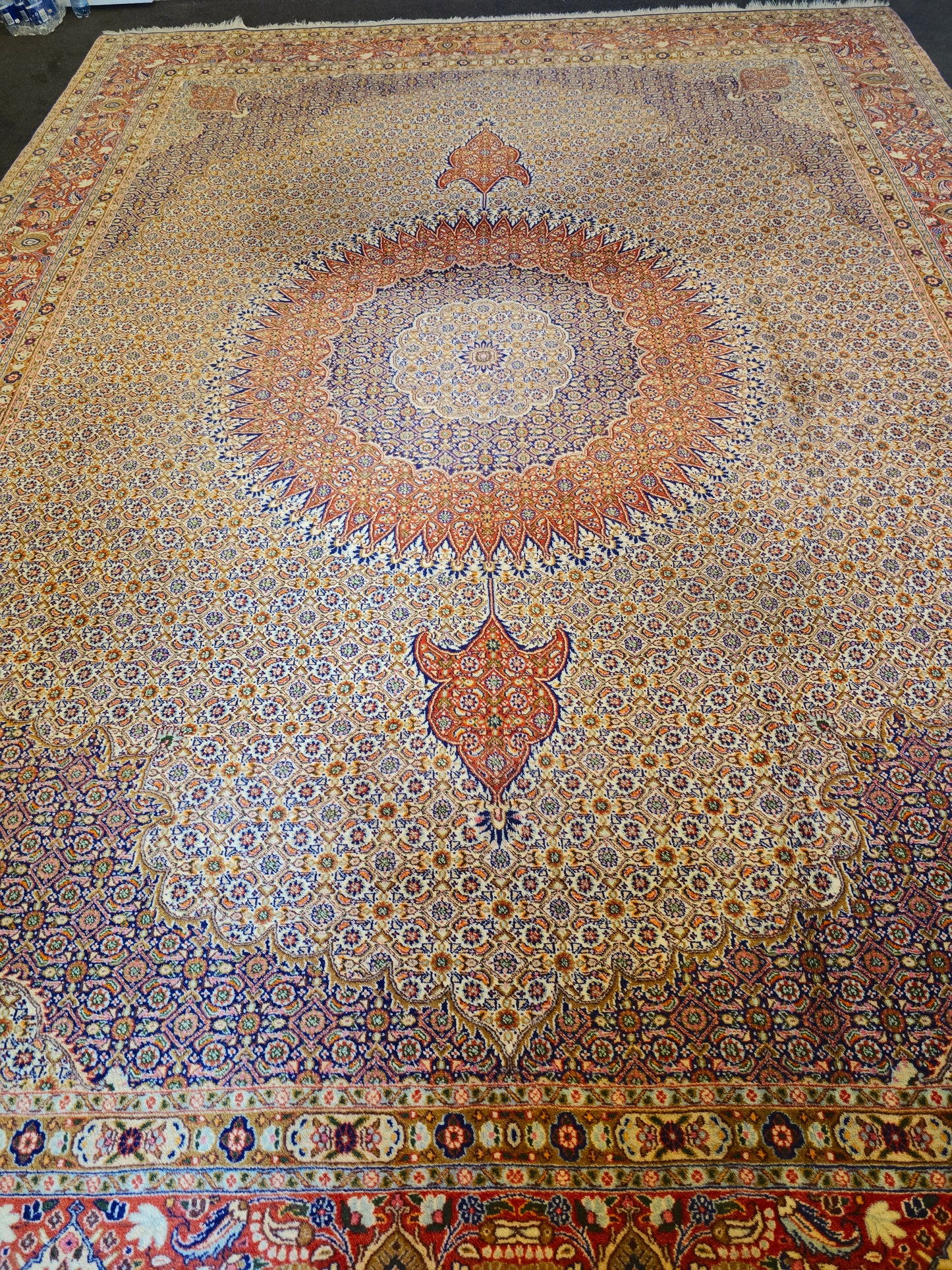 Groot Perzisch Tapijt Moud 398x295 handgeknoopt wollen vloerkleed