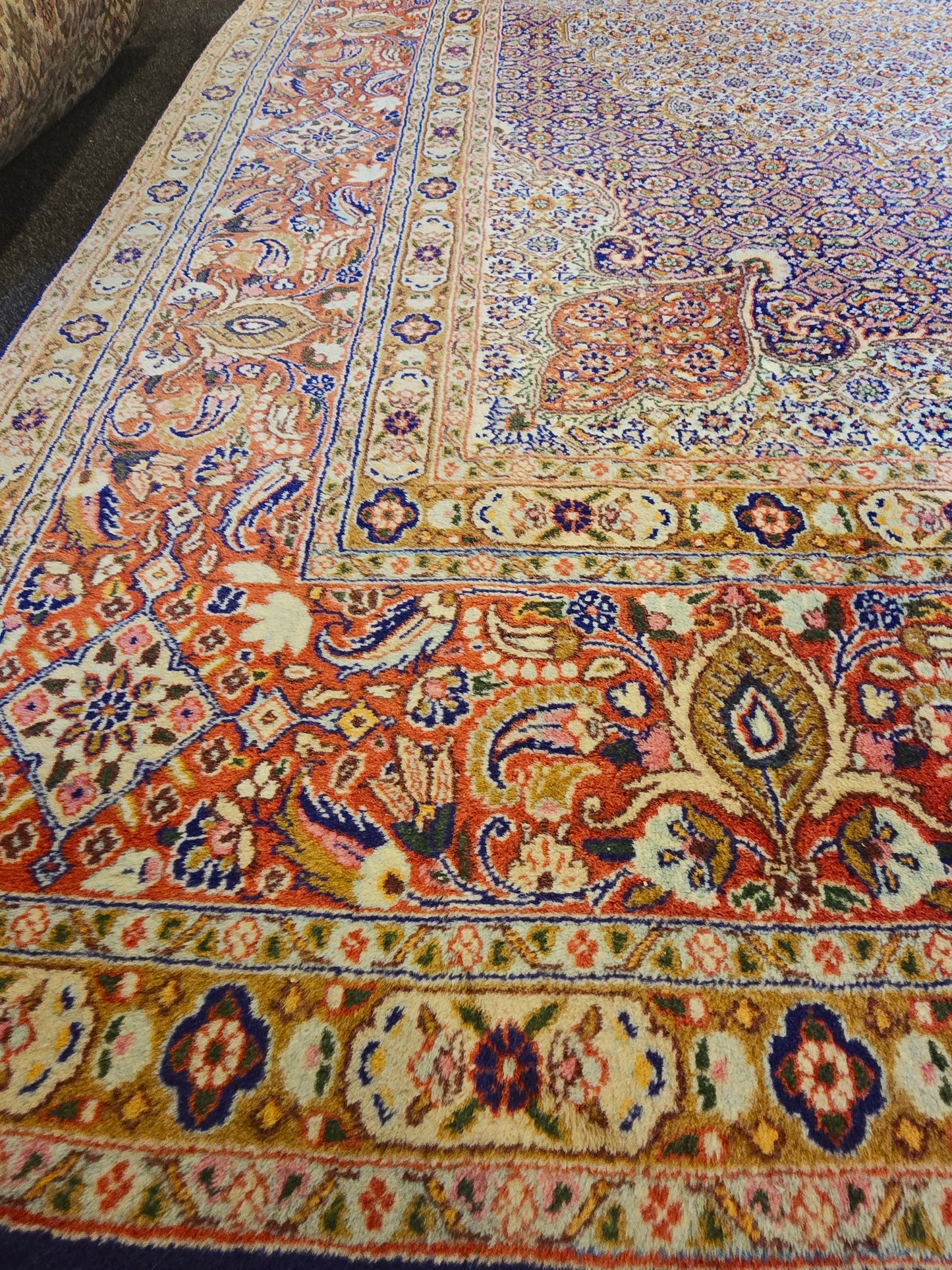 Groot Perzisch Tapijt Moud 398x295 handgeknoopt wollen vloerkleed