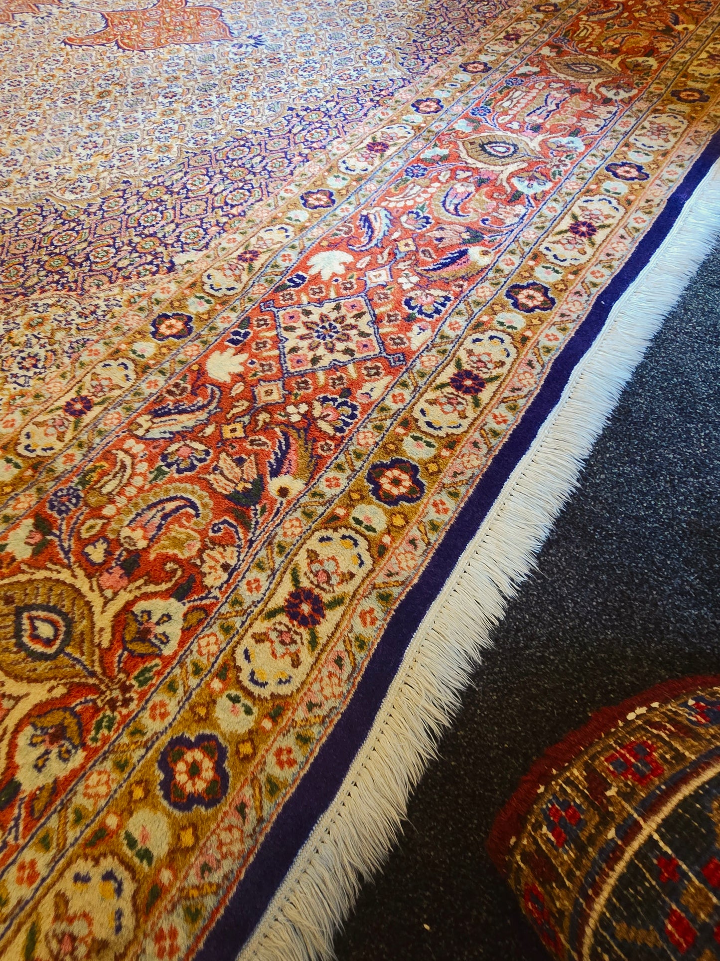 Groot Perzisch Tapijt Moud 398x295 handgeknoopt wollen vloerkleed