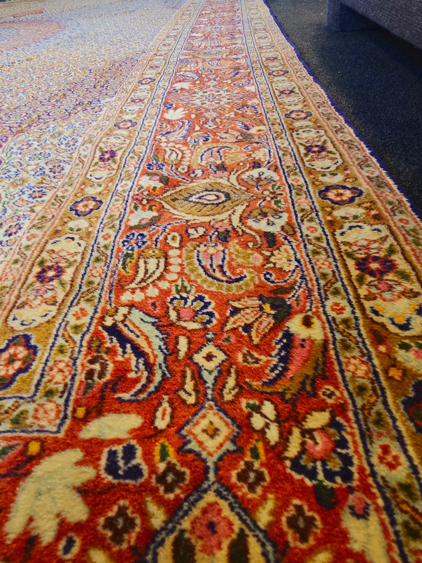 Groot Perzisch Tapijt Moud 398x295 handgeknoopt wollen vloerkleed
