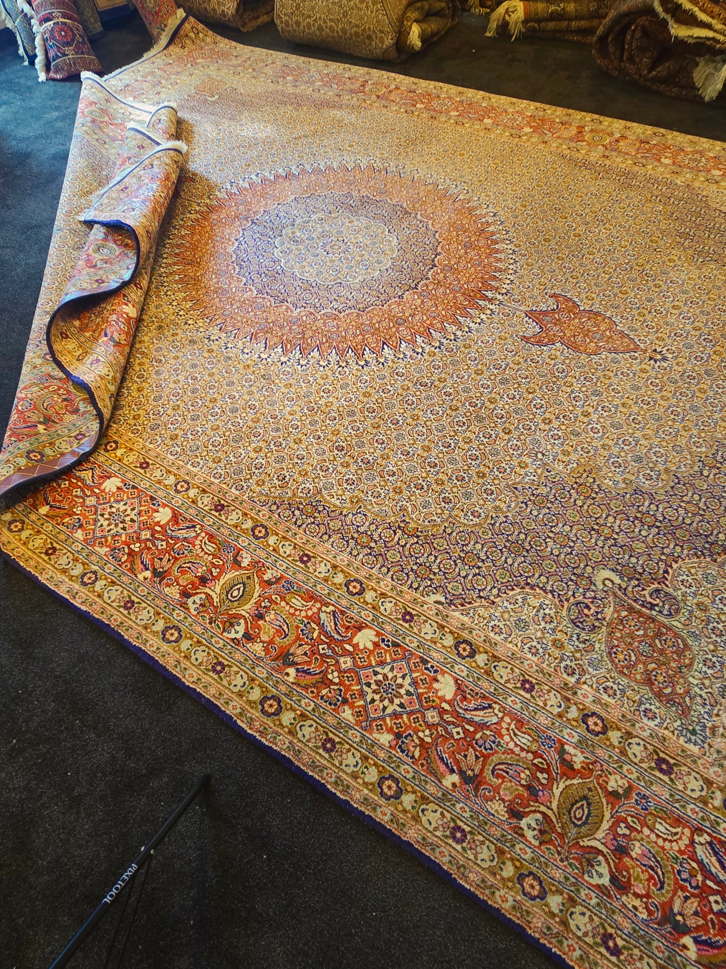 Groot Perzisch Tapijt Moud 398x295 handgeknoopt wollen vloerkleed