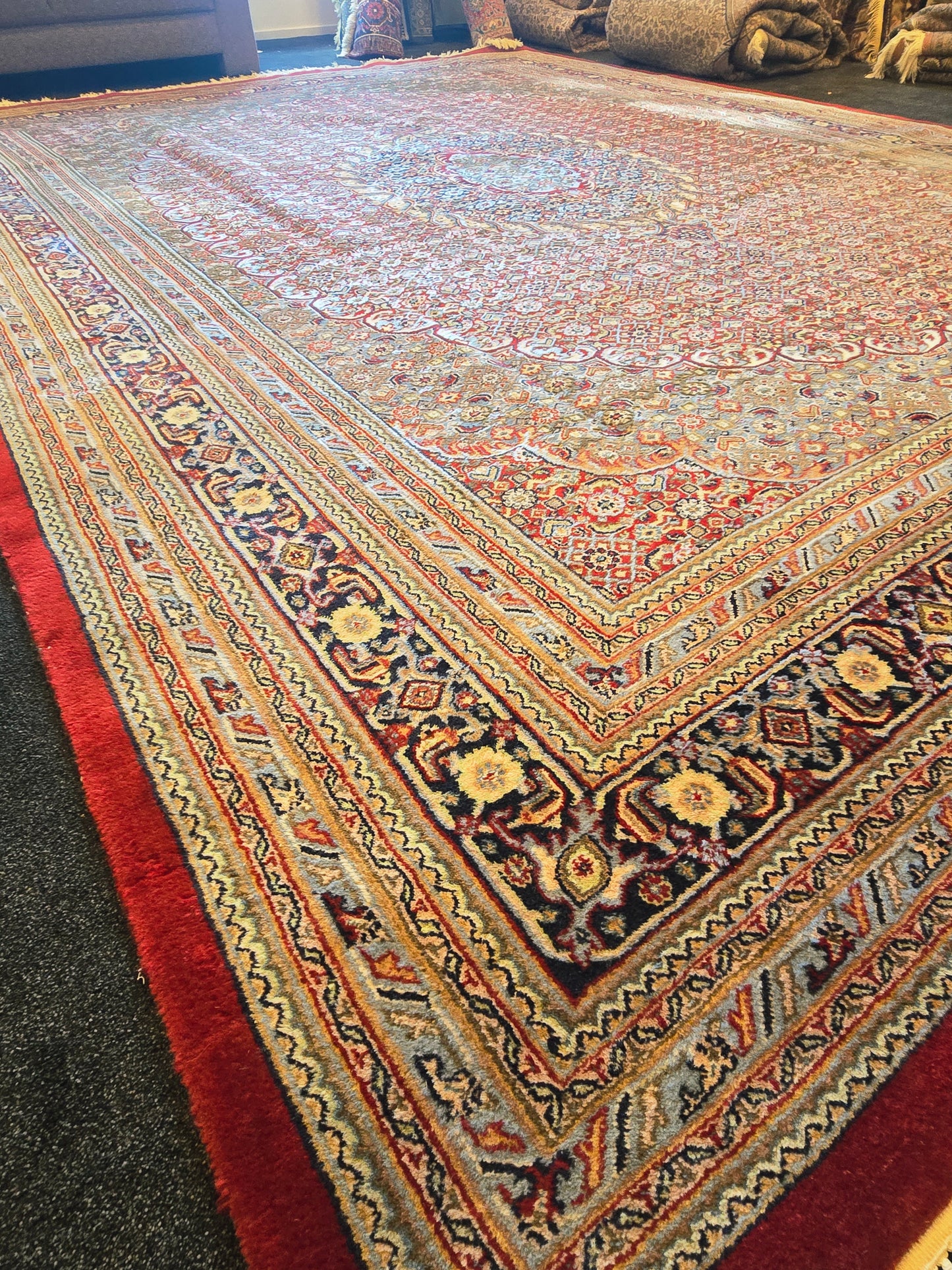 Groot perzisch tapijt bidjar 400x300 vloerkleed handgeknoopt