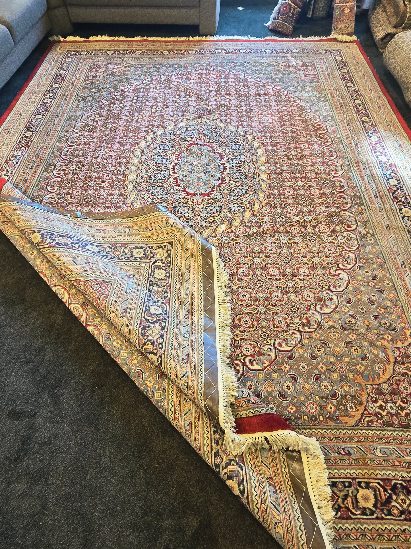 Groot perzisch tapijt bidjar 400x300 vloerkleed handgeknoopt