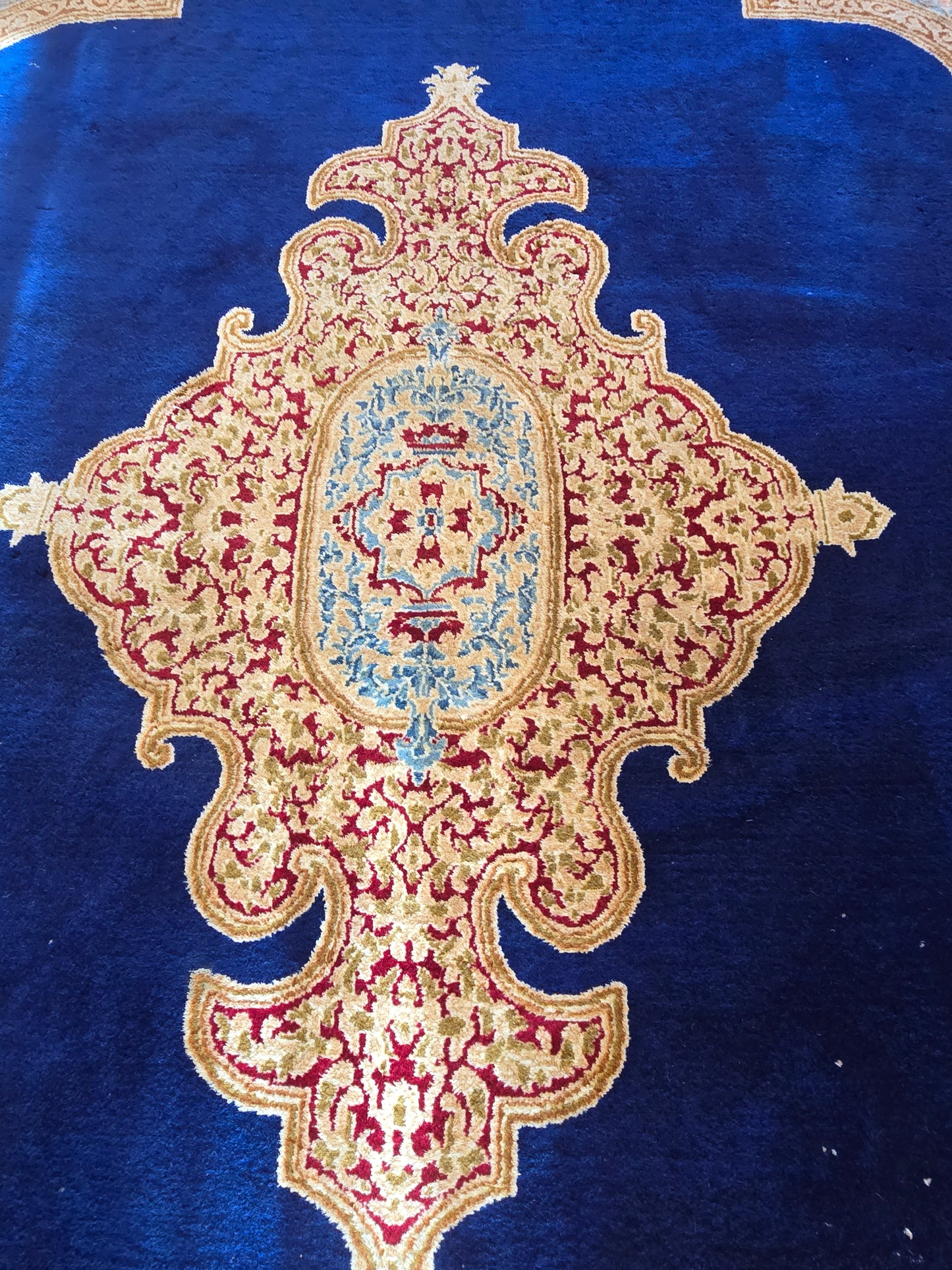 Groot Perzisch tapijt Kirman 345x265 wollen vloerkleed iran