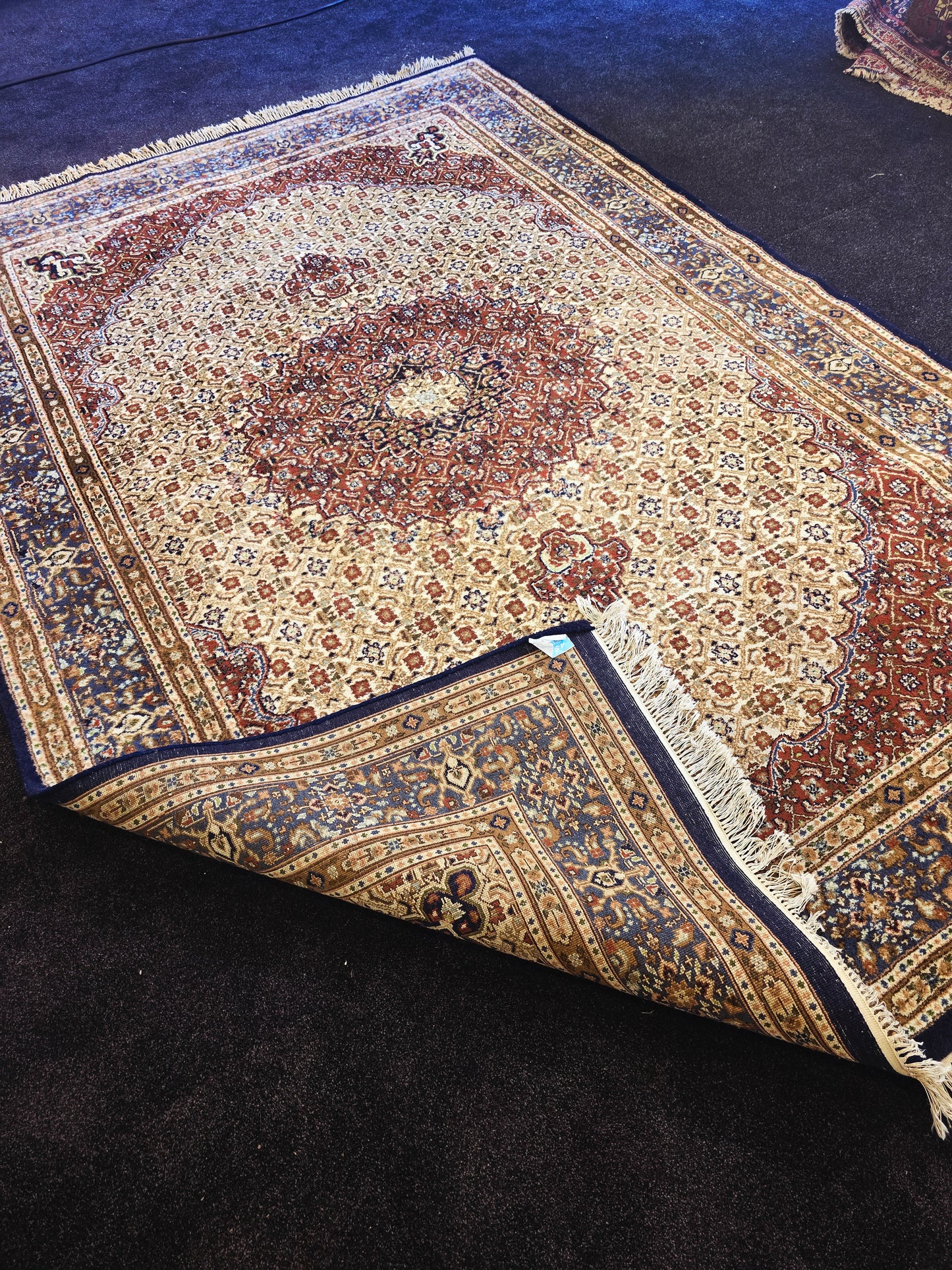 Perzisch tapijt Moud 296x190 handgeknoopt wollen vloerkleed