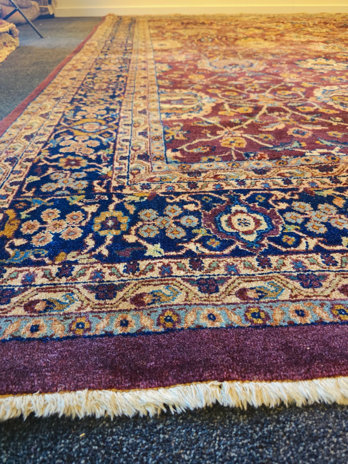 Groot perzisch Tapijt Tabriz 350x250 handgeknoot wollen vloerkleed