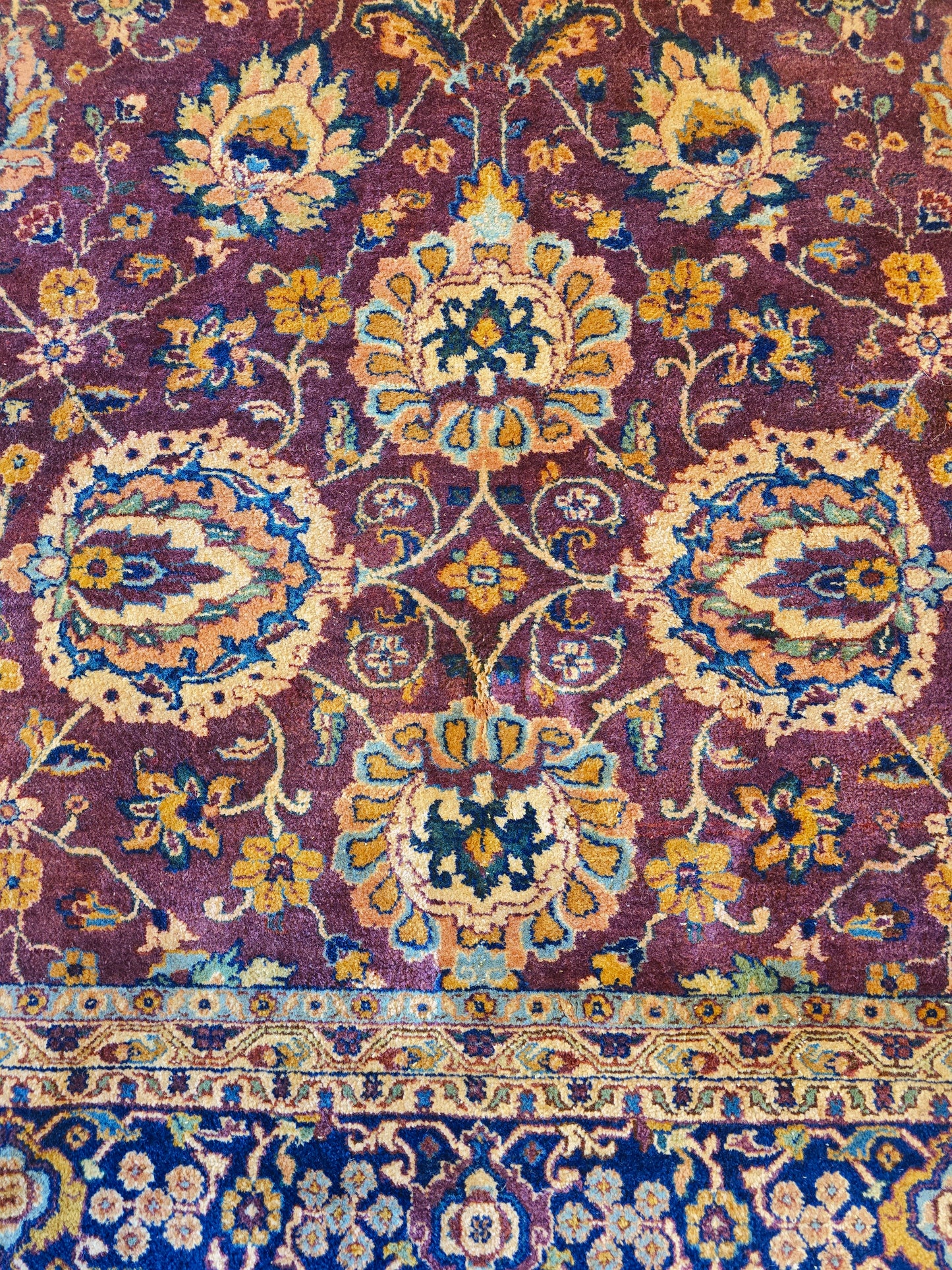 Groot perzisch Tapijt Tabriz 350x250 handgeknoot wollen vloerkleed