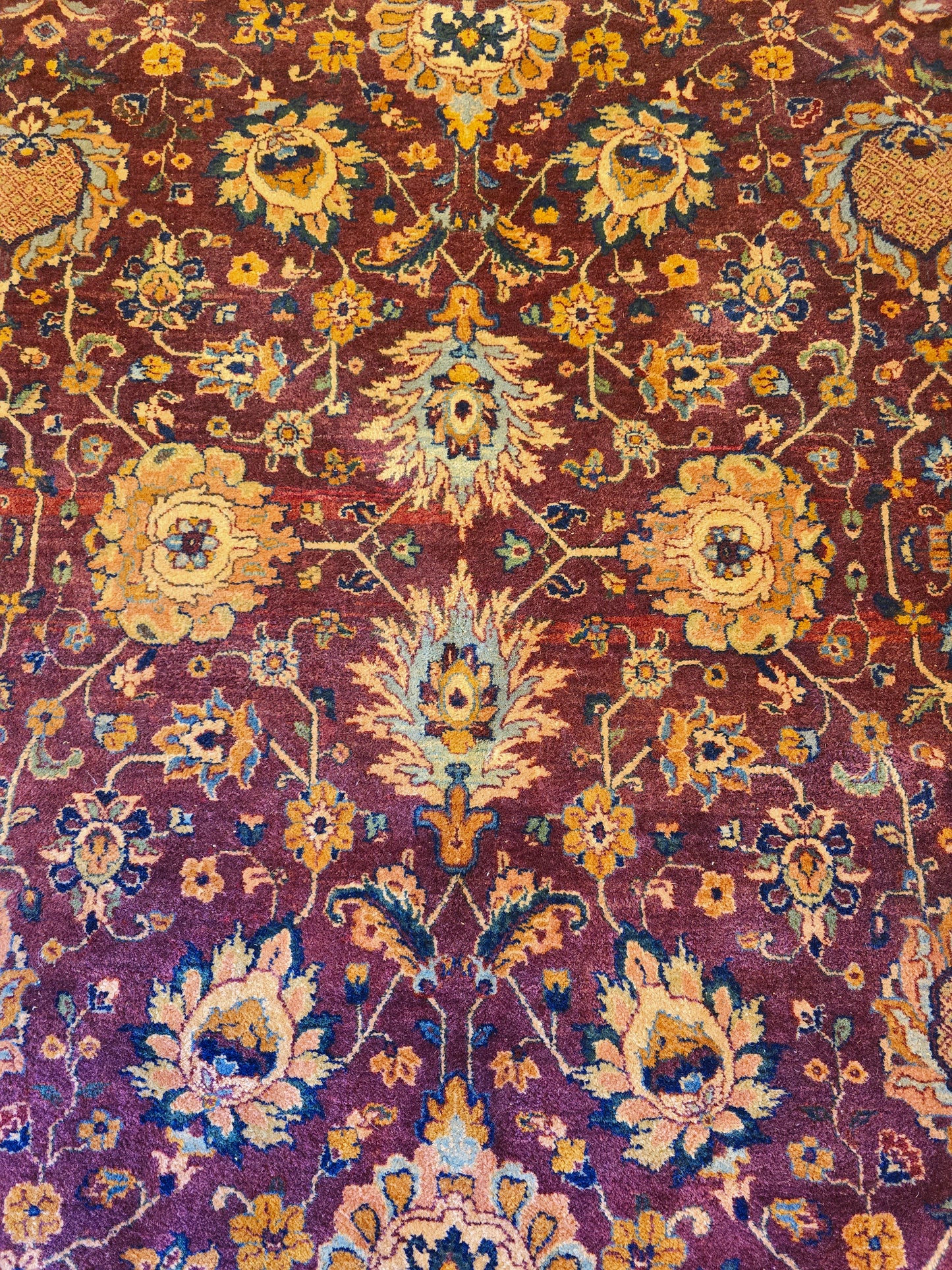 Groot perzisch Tapijt Tabriz 350x250 handgeknoot wollen vloerkleed