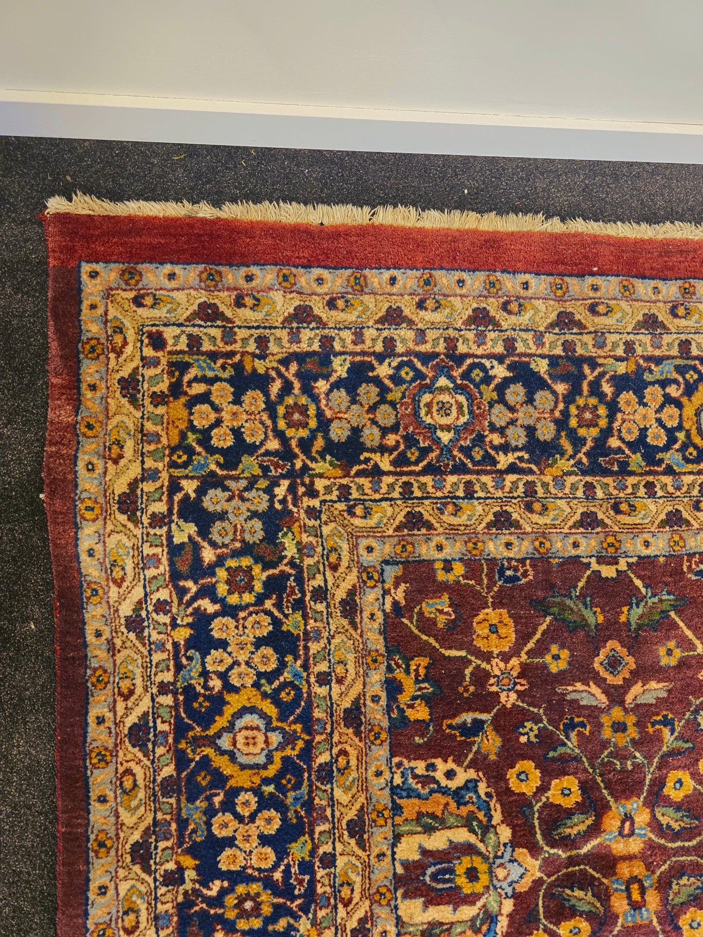 Groot perzisch Tapijt Tabriz 350x250 handgeknoot wollen vloerkleed