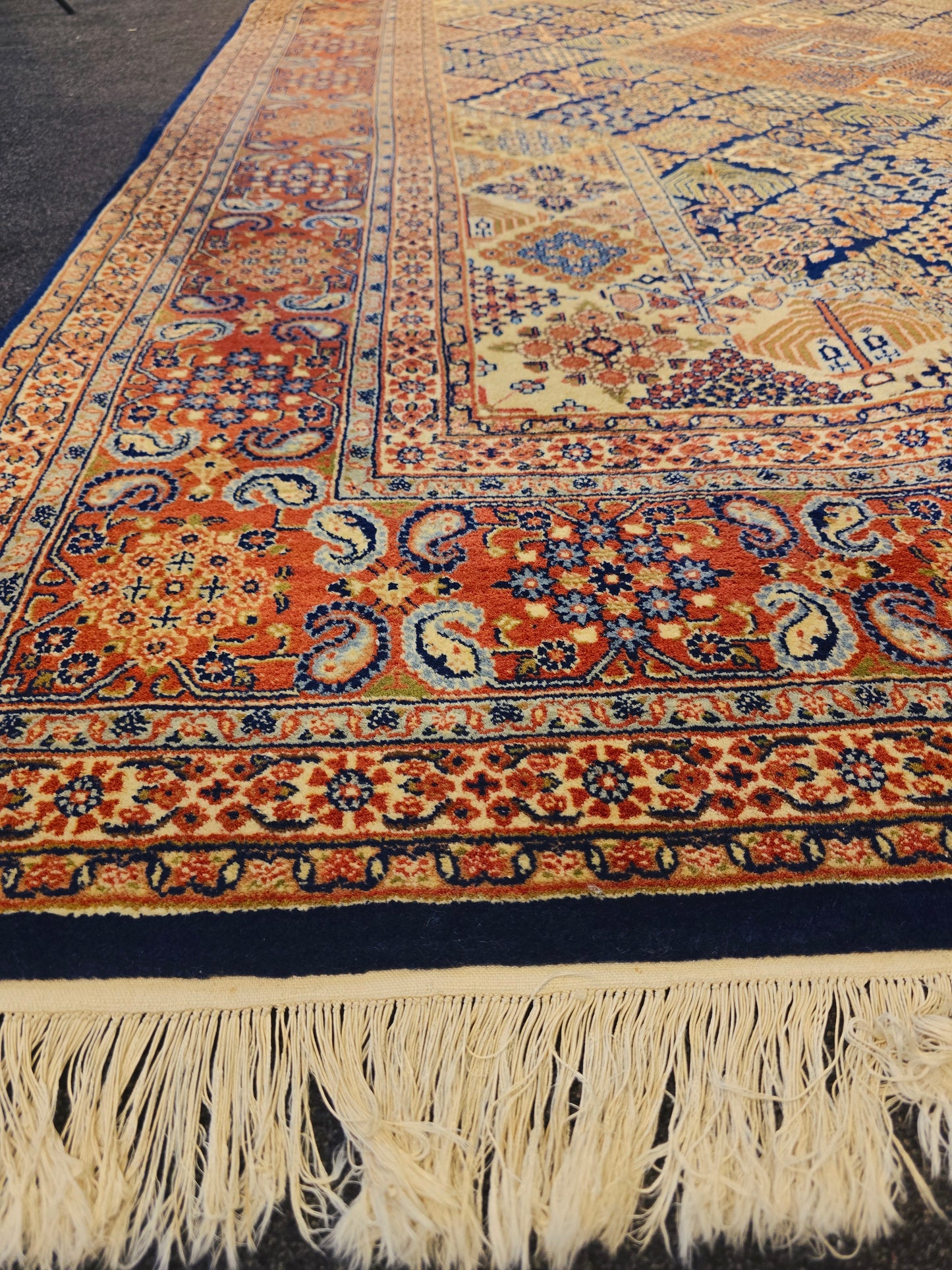 Perzisch tapijt Ispahan 310x200 handgeknoopt wollen vloerkleed