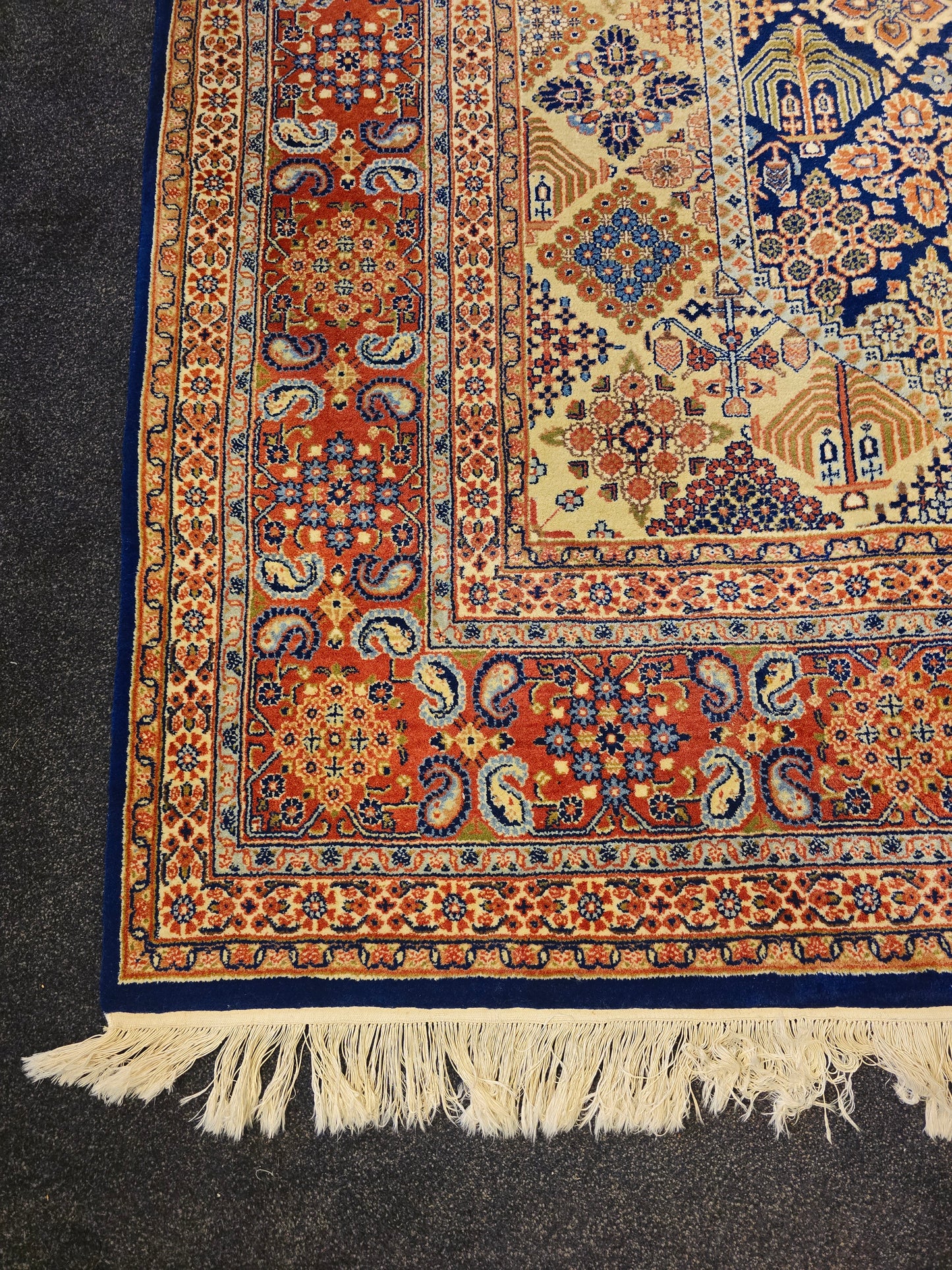 Perzisch tapijt Ispahan 310x200 handgeknoopt wollen vloerkleed