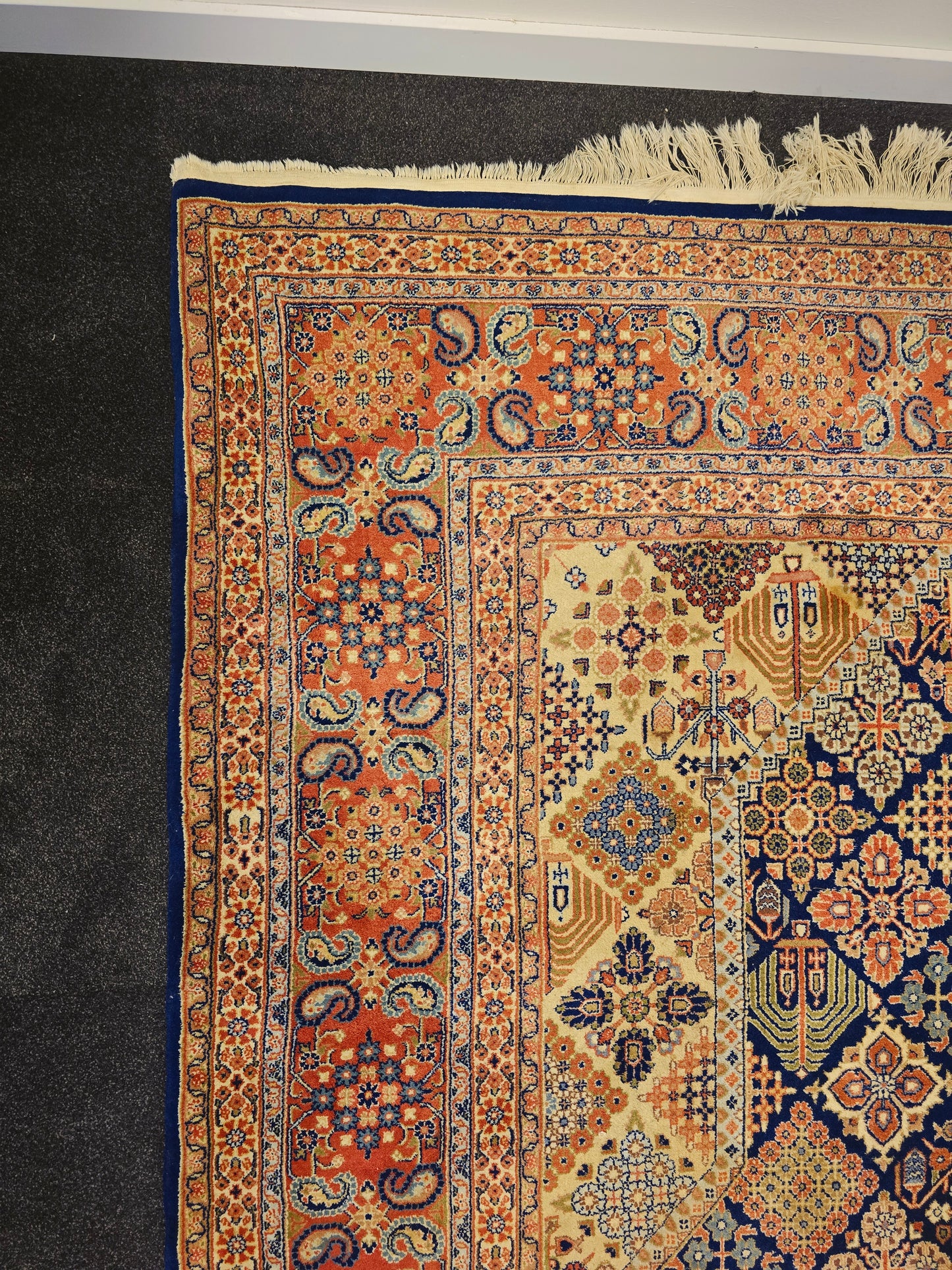 Perzisch tapijt Ispahan 310x200 handgeknoopt wollen vloerkleed