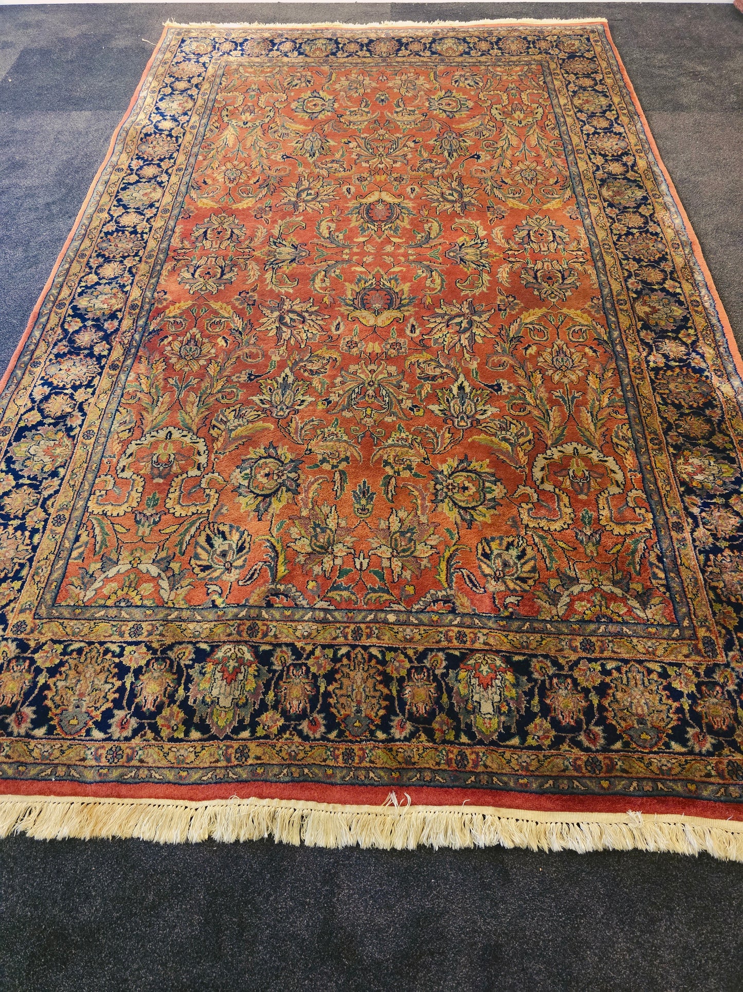 Perzisch tapijt Sarough 300x200 handgeknoopt wollen vloerkleed