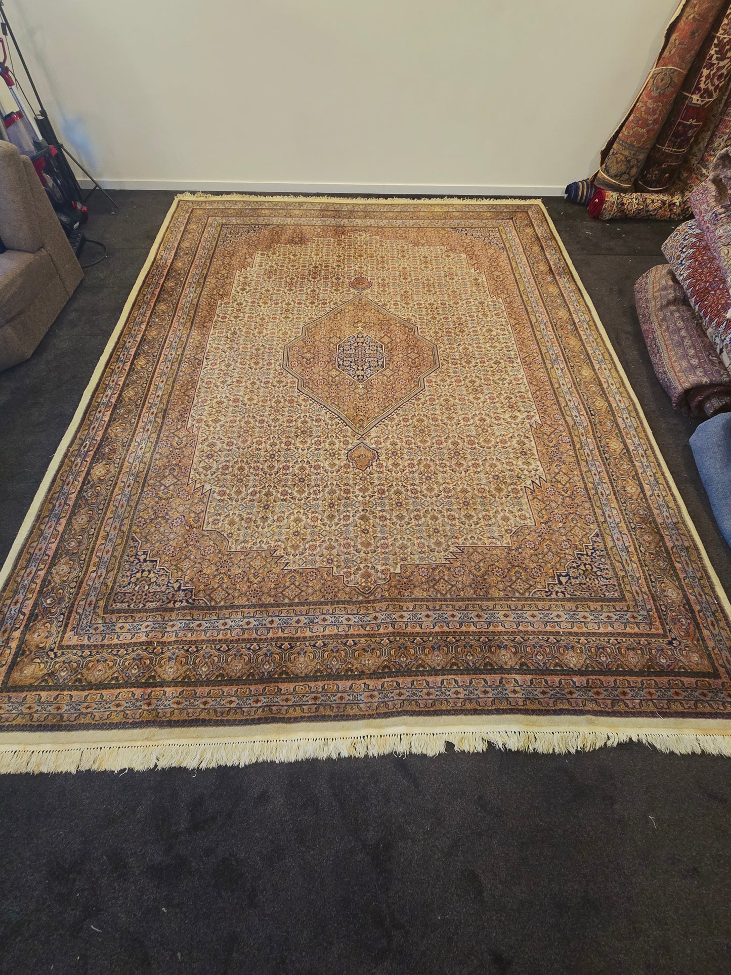 groot Perzisch Tapijt Bidjar 395x290 wollen vloerkleed