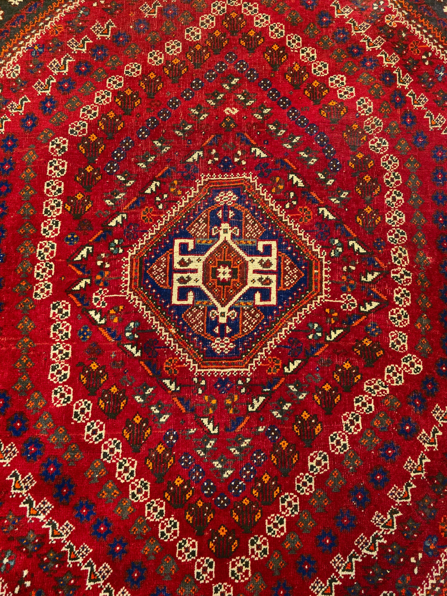 perzisch tapijt Shiraz 305x215 wollen vloerkleed iran handgeknoopt