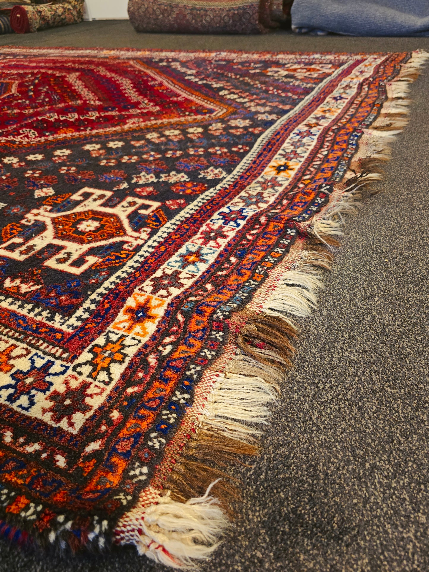 perzisch tapijt Shiraz 305x215 wollen vloerkleed iran handgeknoopt