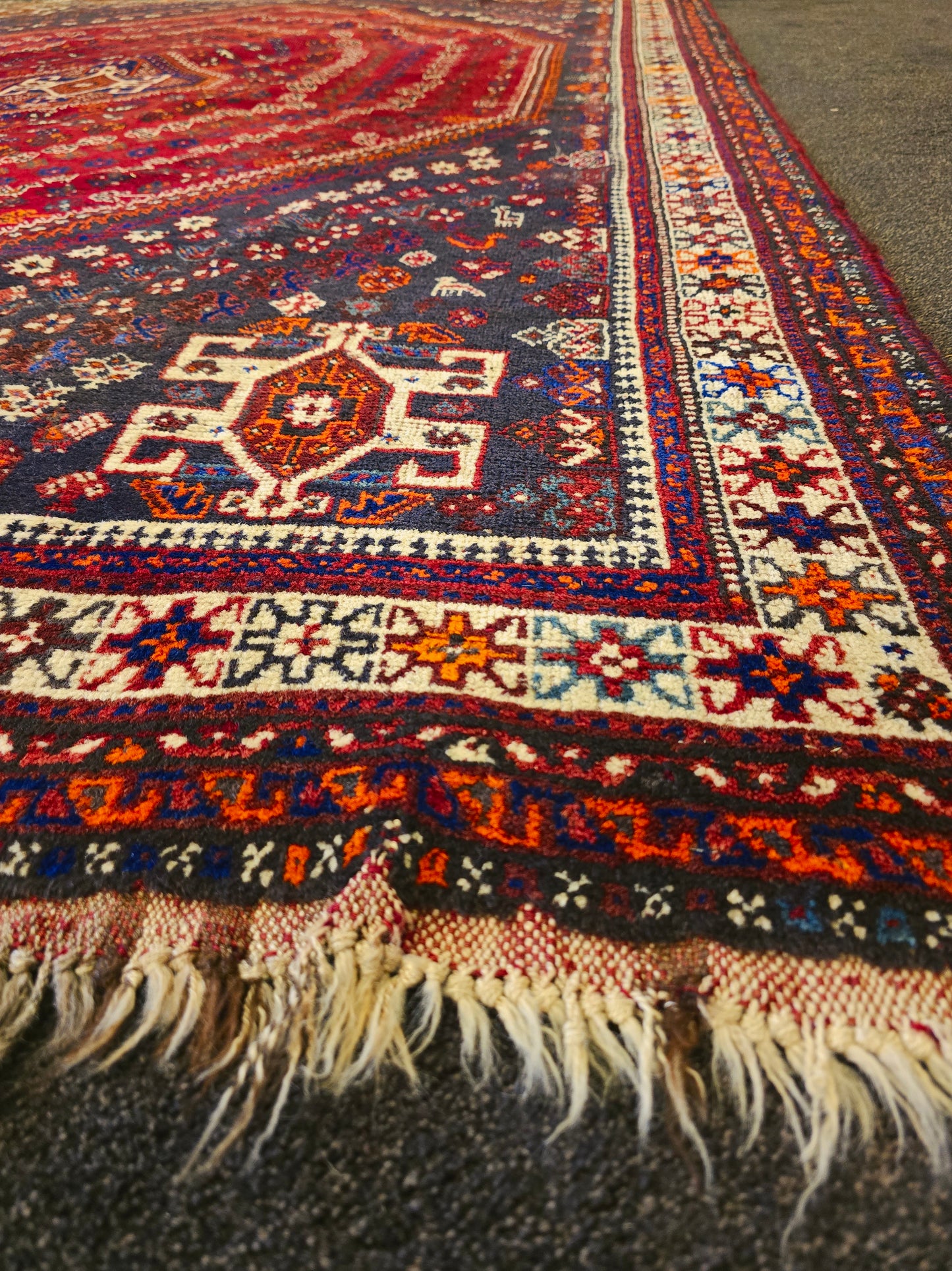 perzisch tapijt Shiraz 305x215 wollen vloerkleed iran handgeknoopt