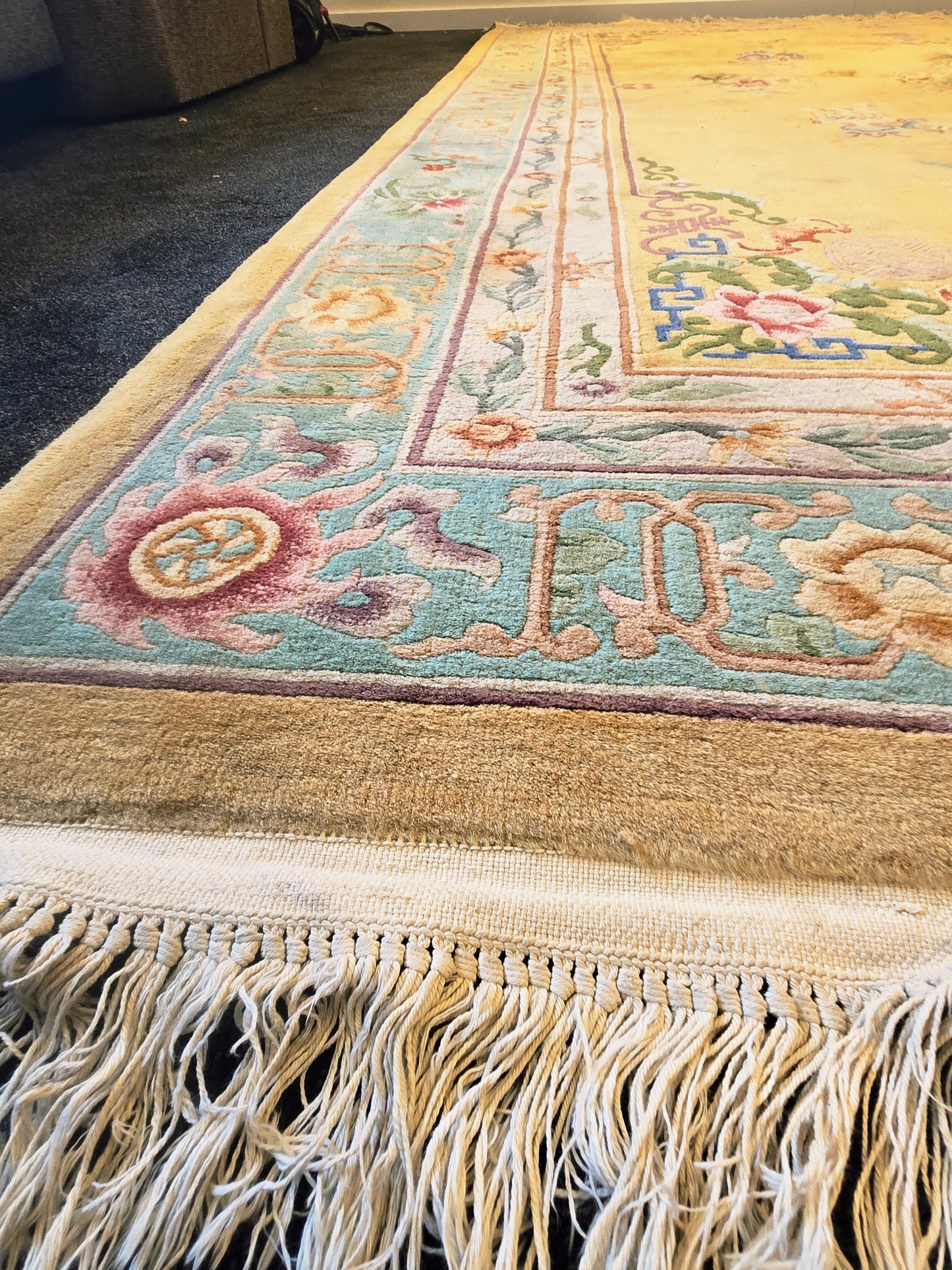 Groot Oosters Perzisch Peking 370x270 wollen vloerkleed china
