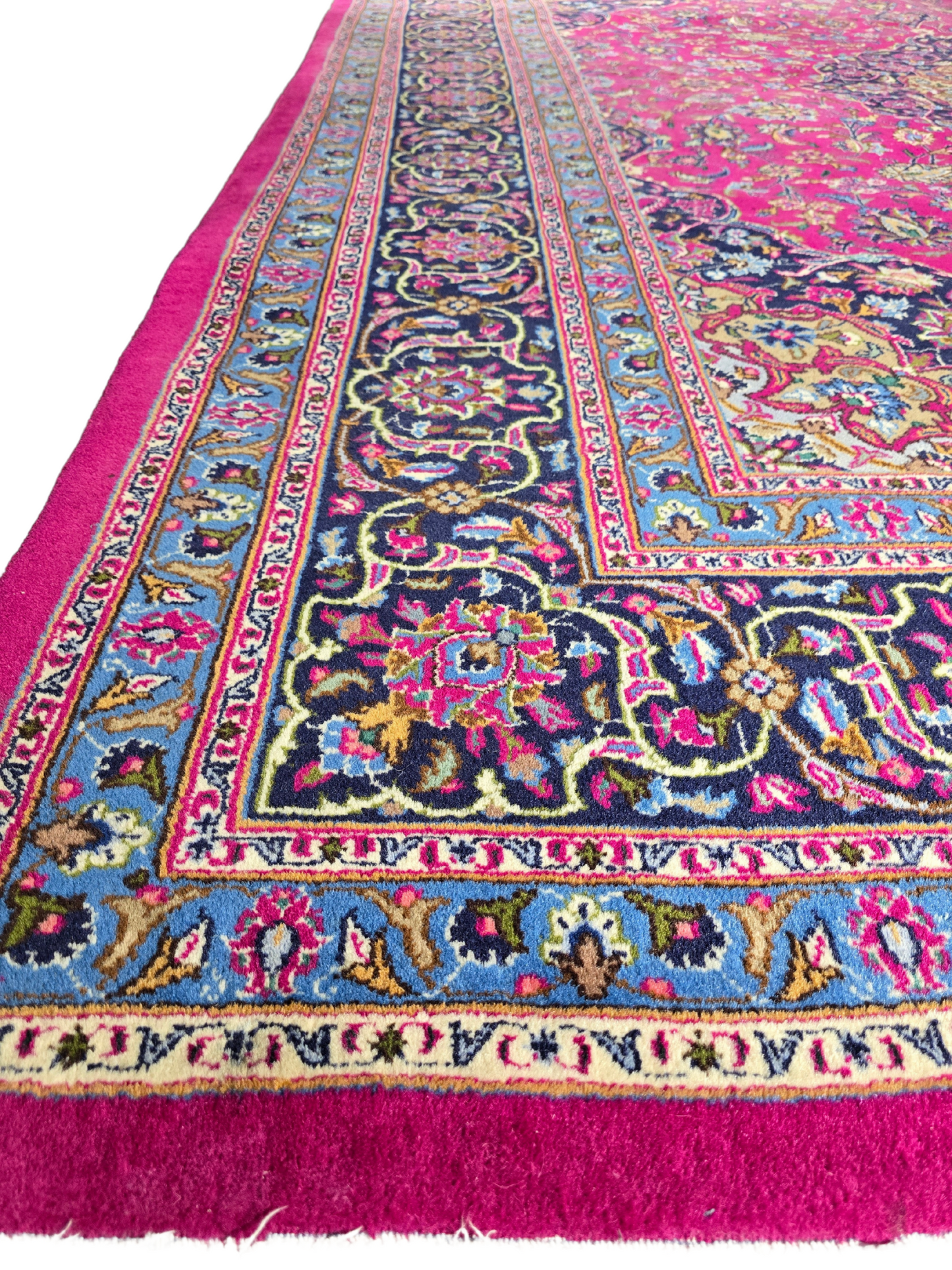 Groot Perzisch tapijt kashan 380x300 wollen vloerkleed iran