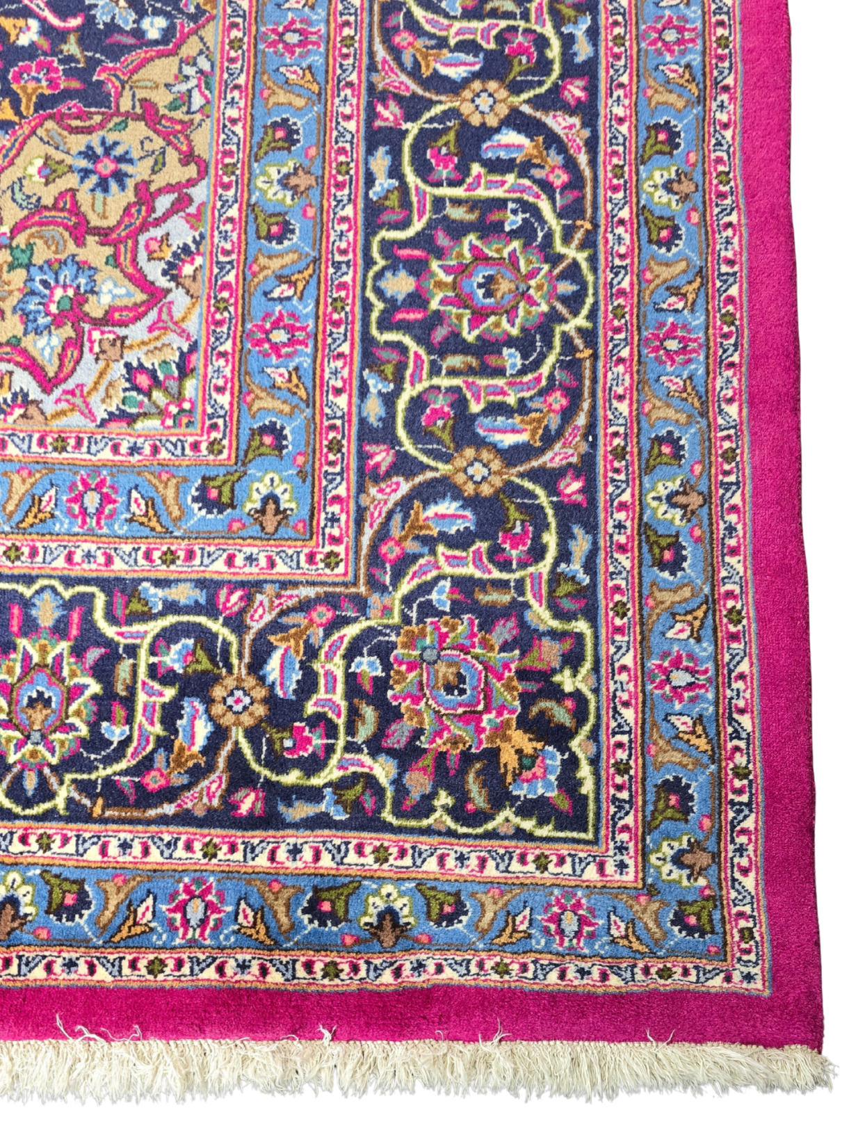 Groot Perzisch tapijt kashan 380x300 wollen vloerkleed iran