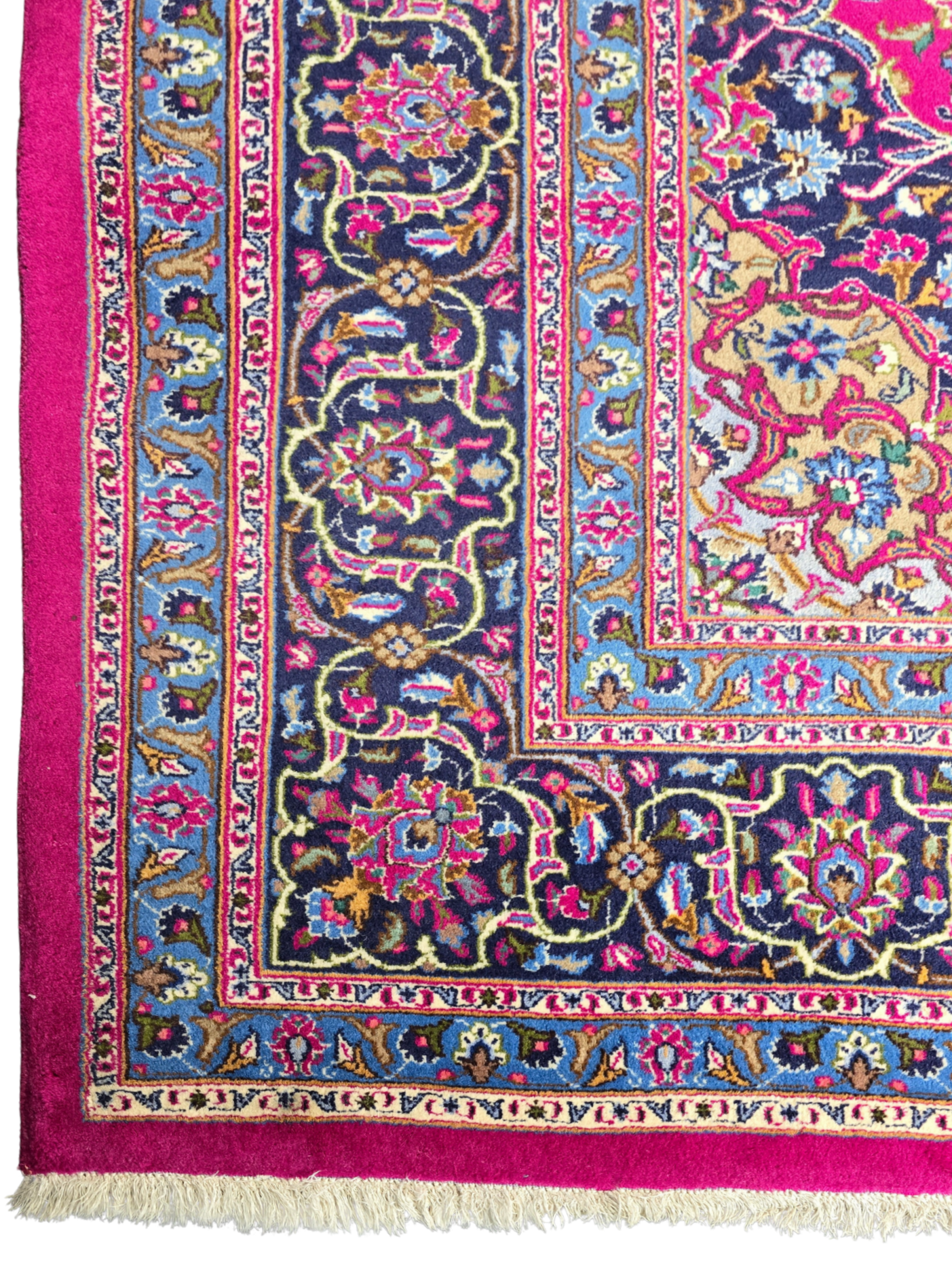 Groot Perzisch tapijt kashan 380x300 wollen vloerkleed iran